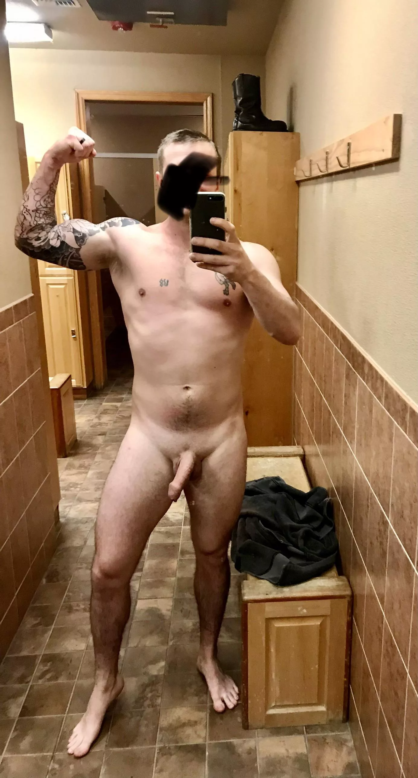 Public locker room! Got caught taking this lol