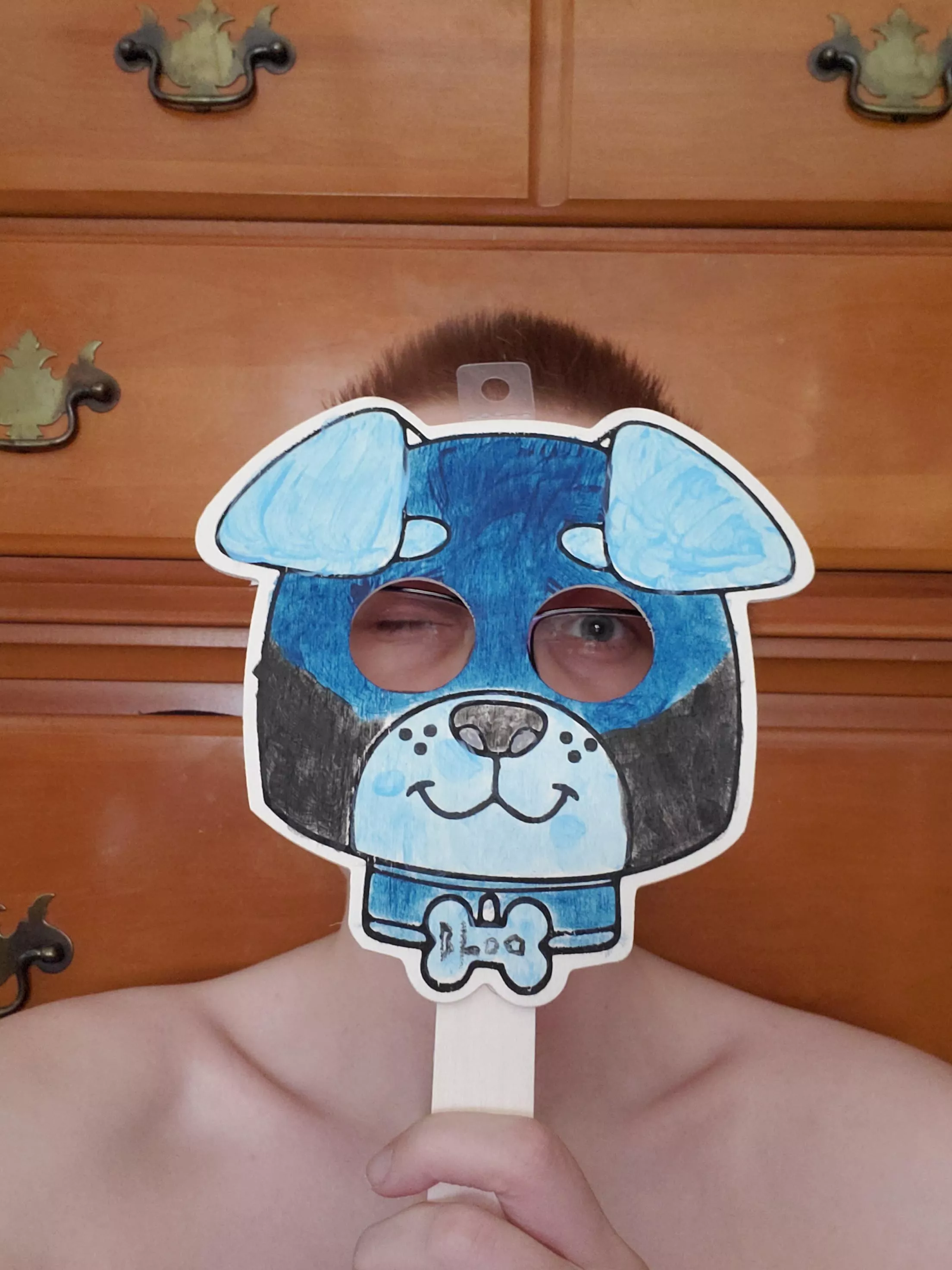 Pup Bloo has wood (haha get it? wood?)