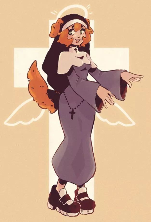 Puppy the puppy nun ! (Twitter @ Pipuppy1)