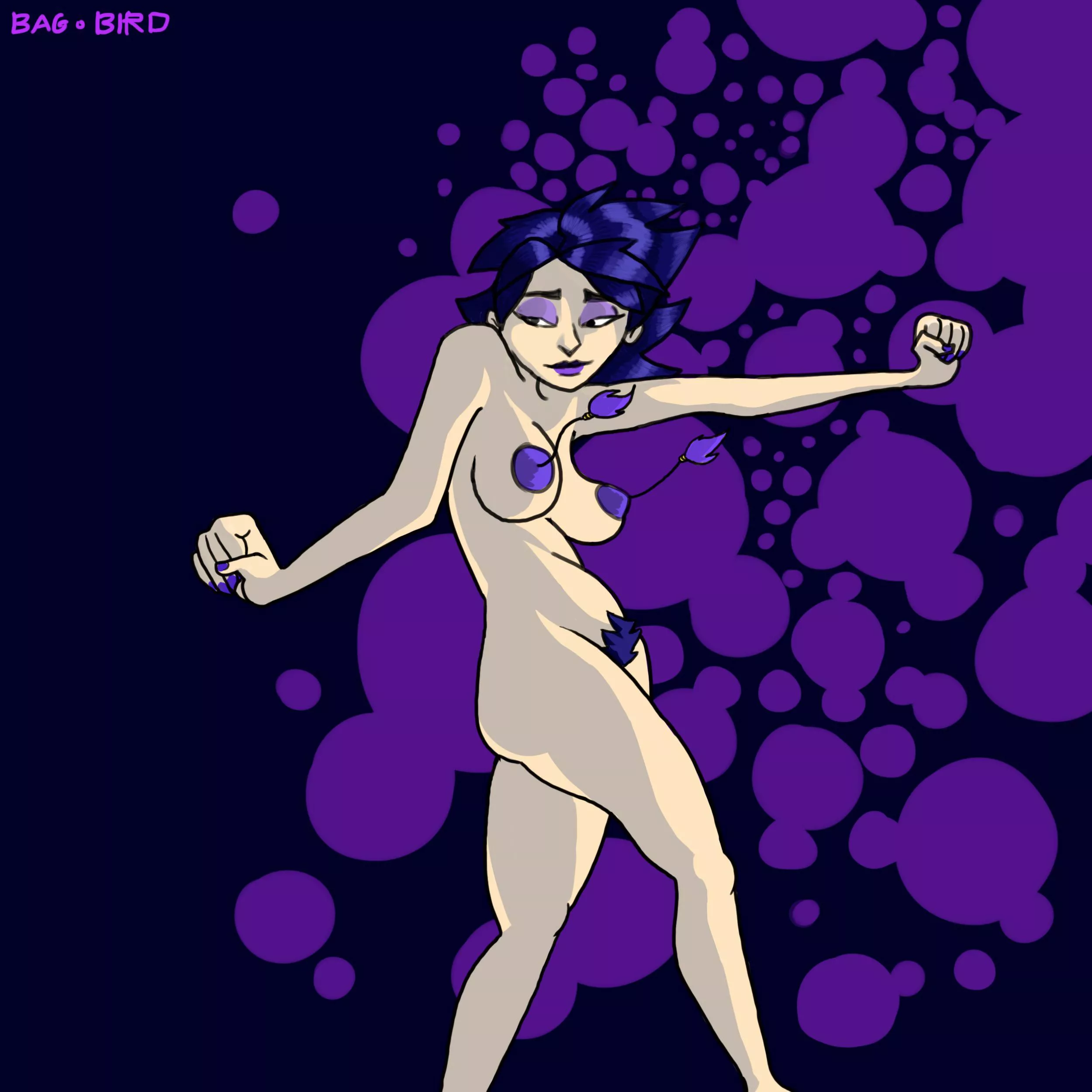 Purple Dancing Girl (Bag_Of_Birdies)