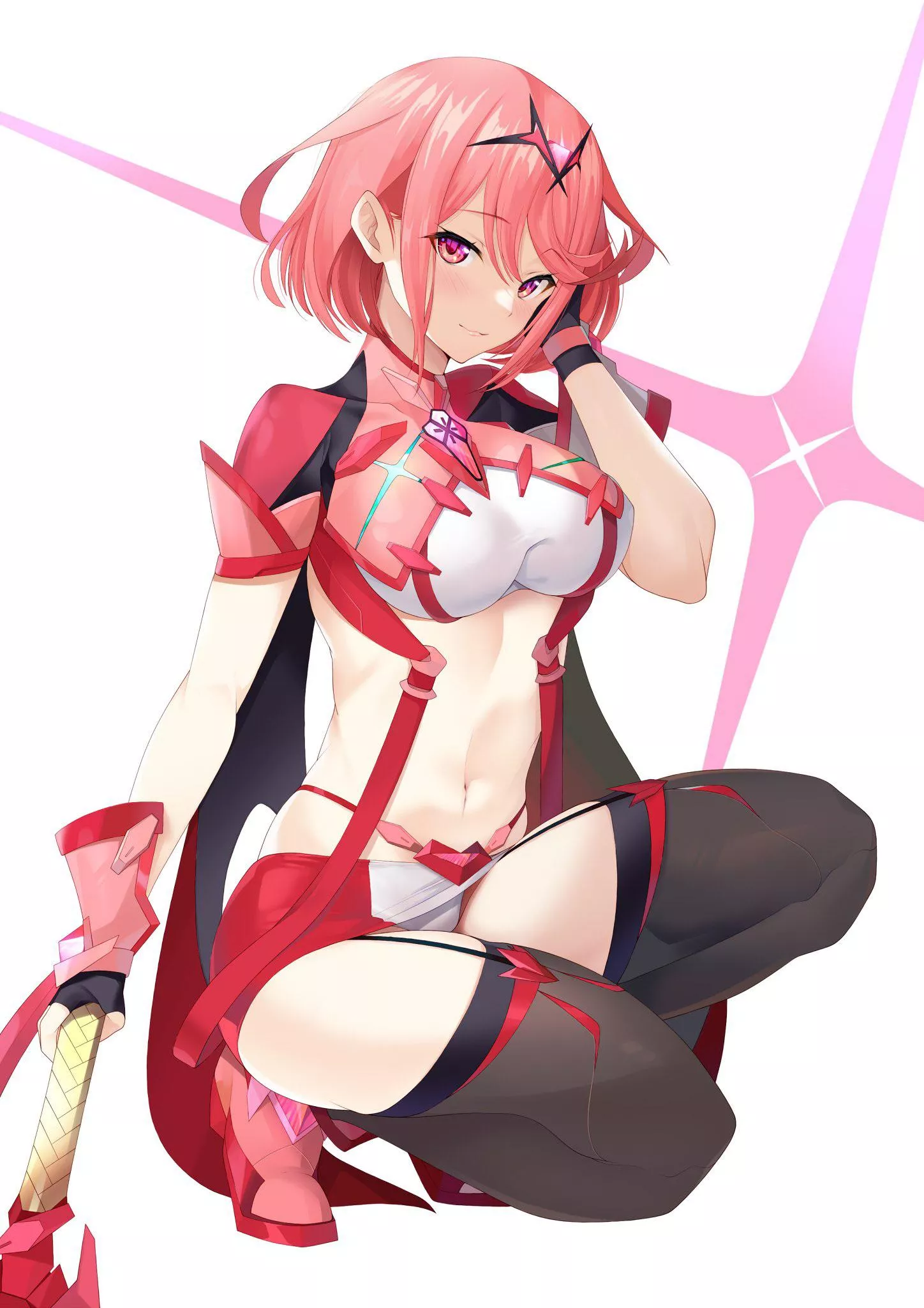 Pyra On Her Knees (KOU)