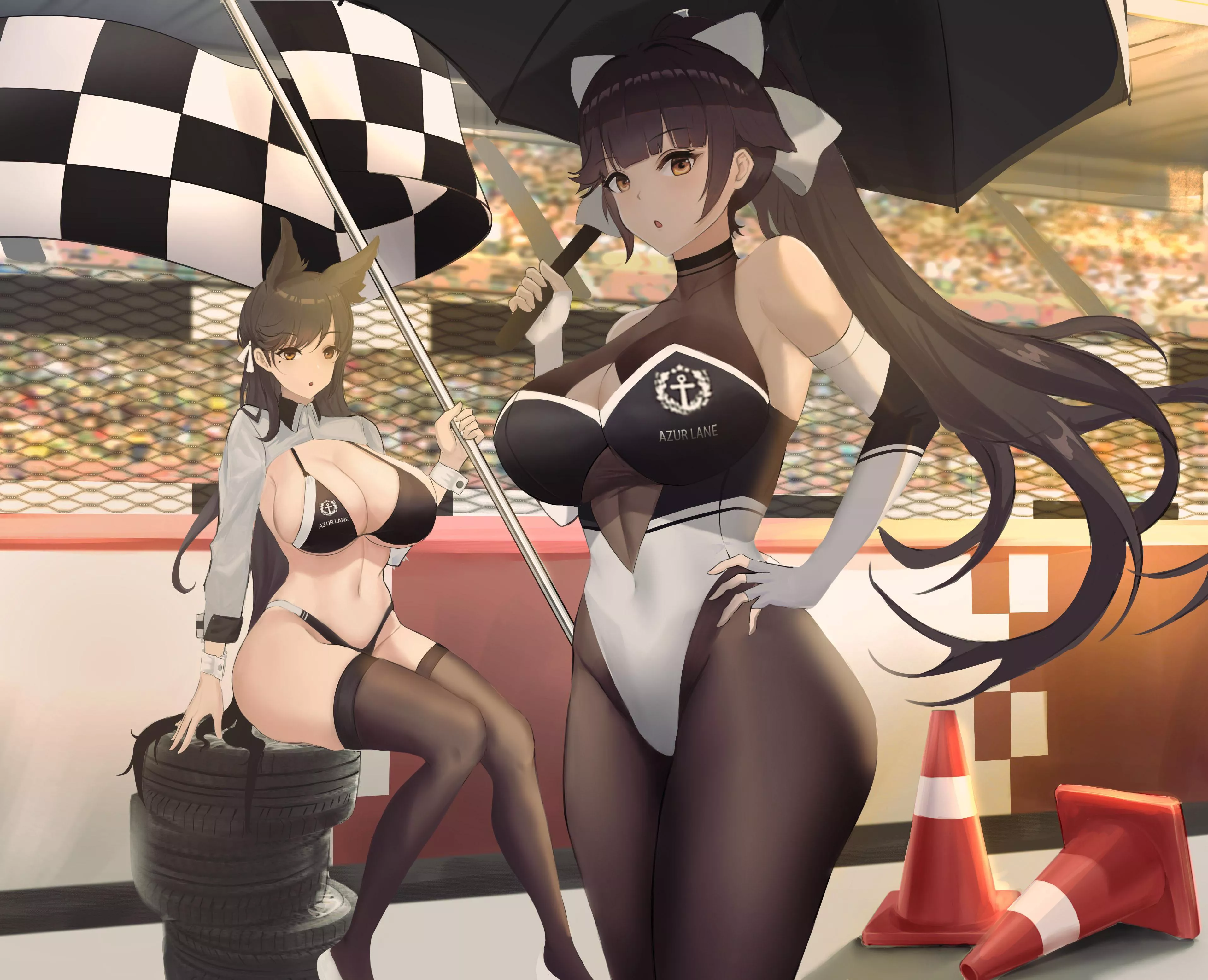 Race Queen Takao & Atago