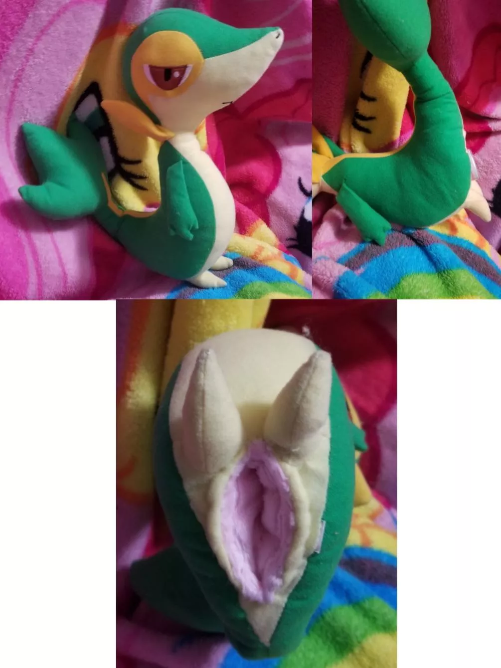 Recently commissioned NSFW fuckable Pokemon Snivy with useable cloaca [MF]