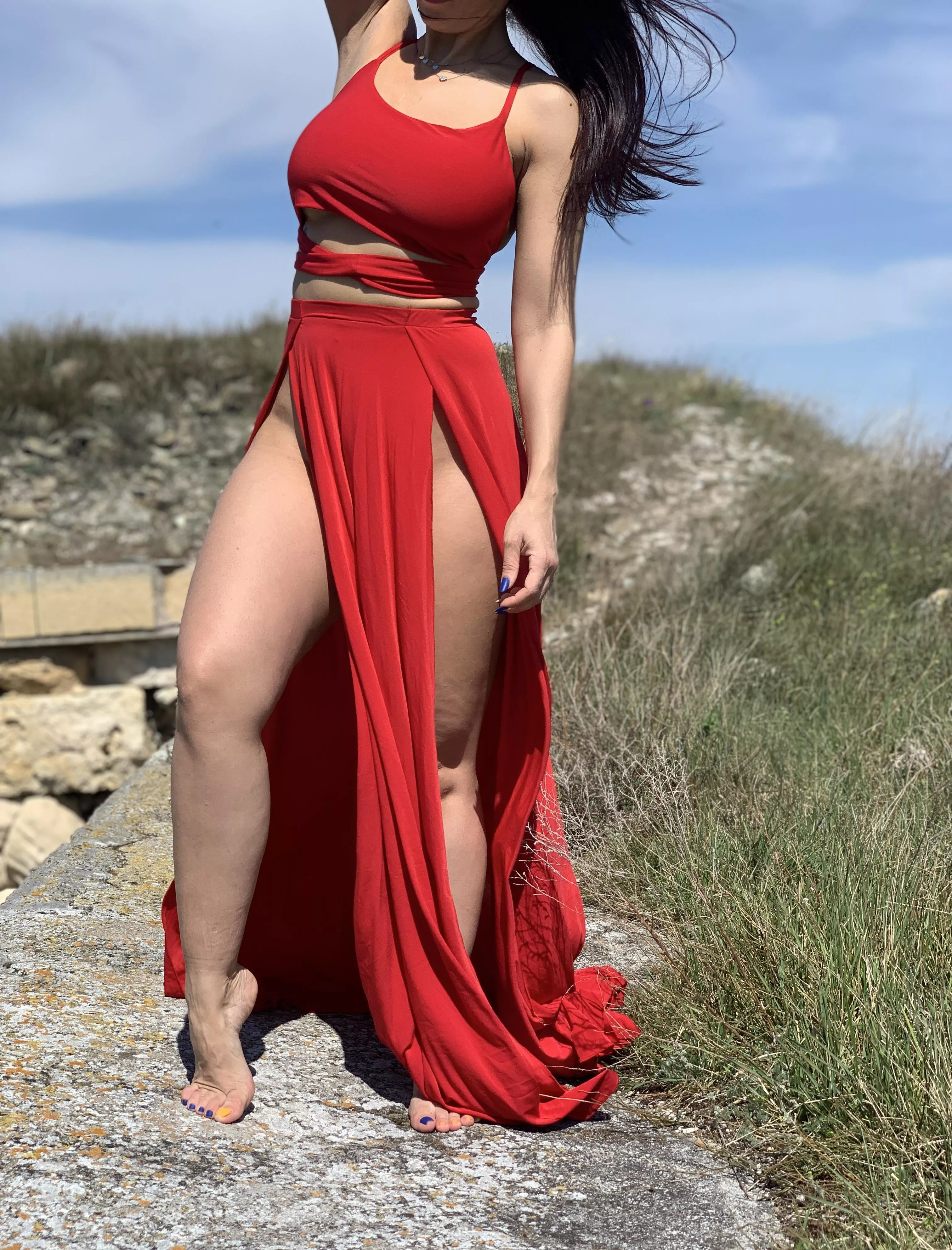 Red dress