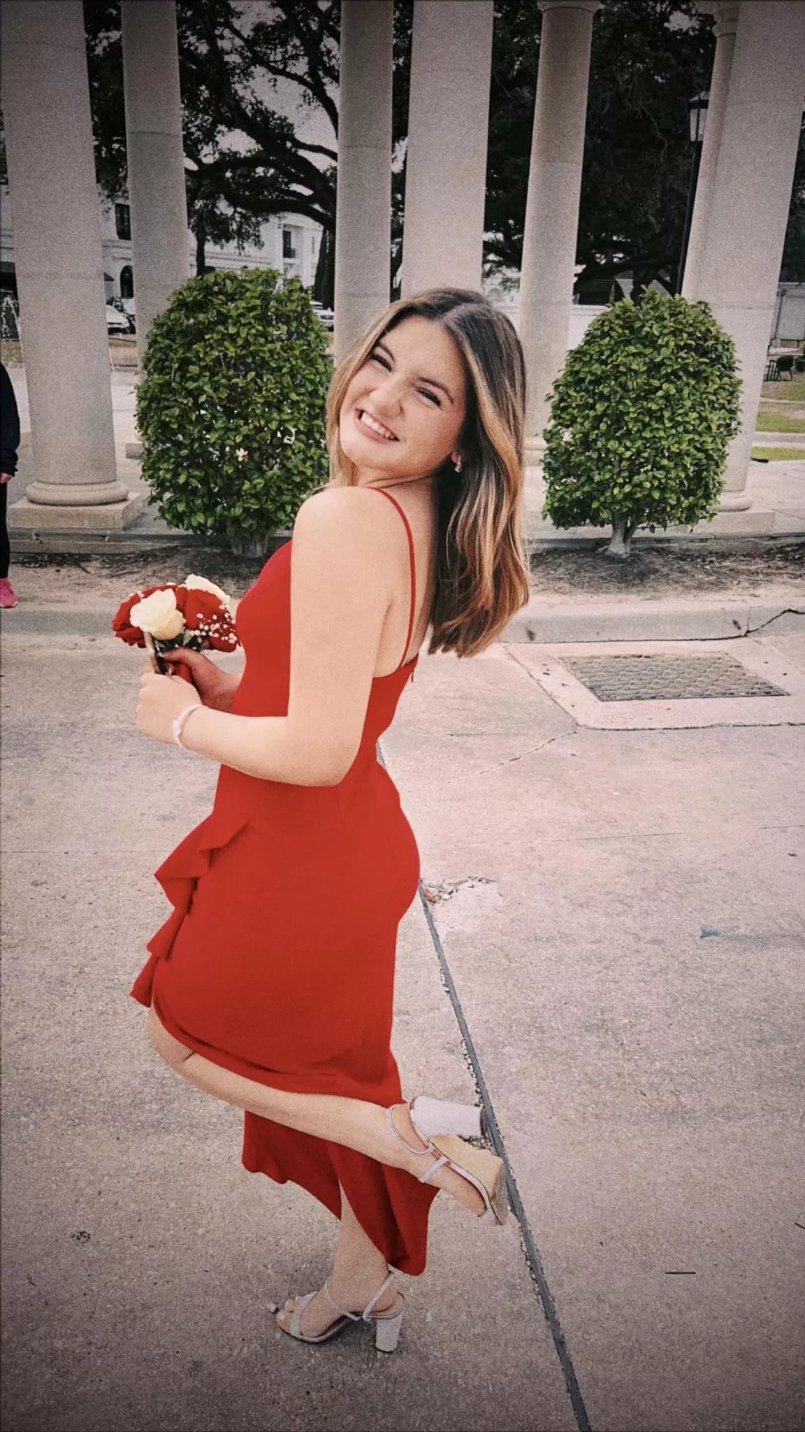 Red dress