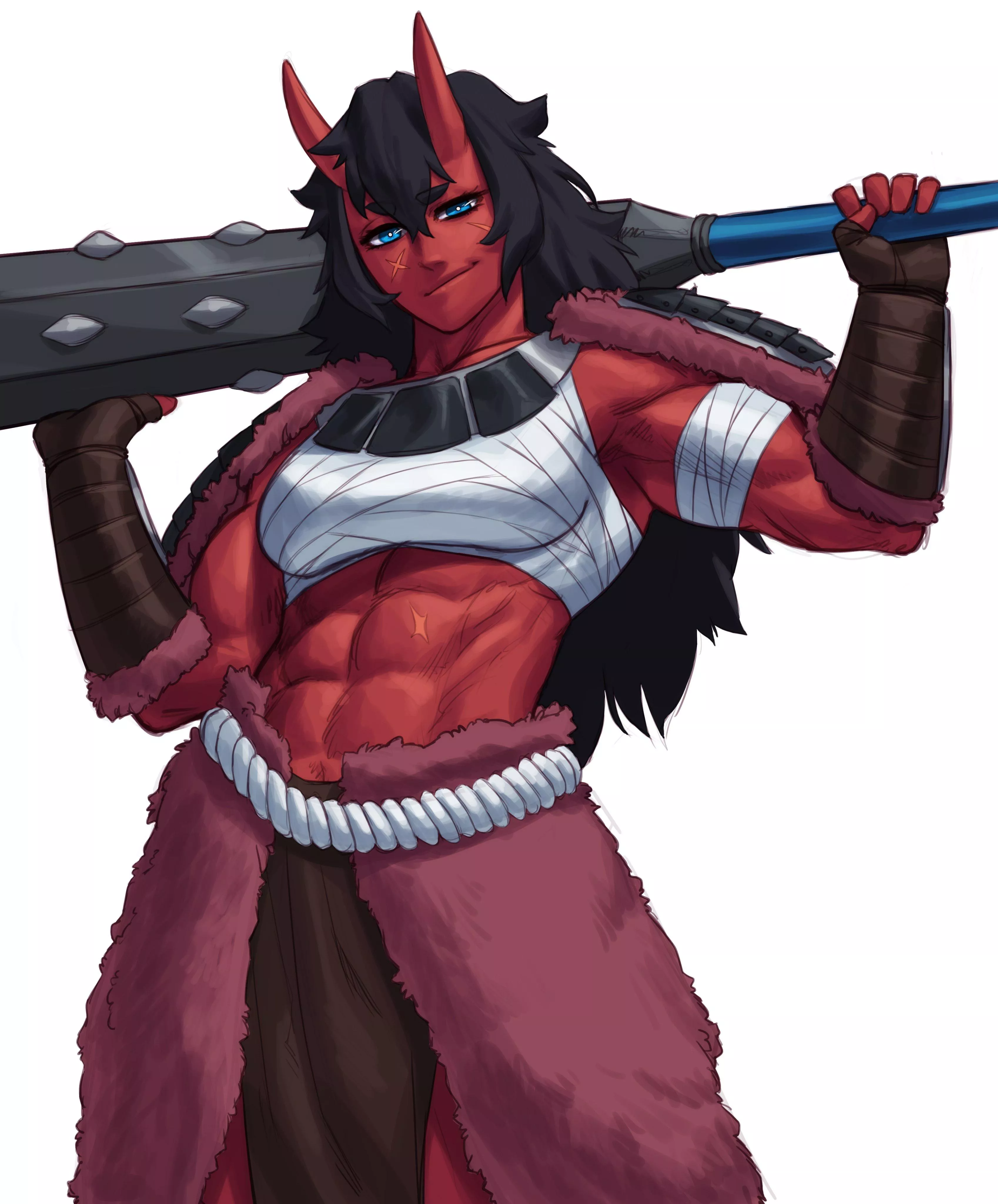 Red Oni Warrior.(@Sotchosis)