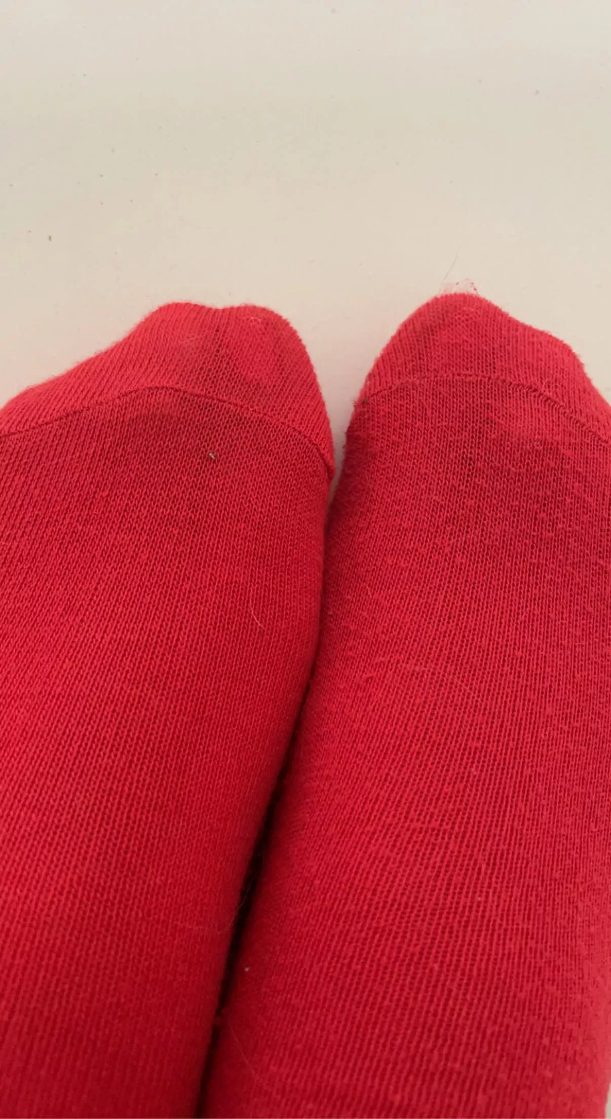 Red socks just for you baby