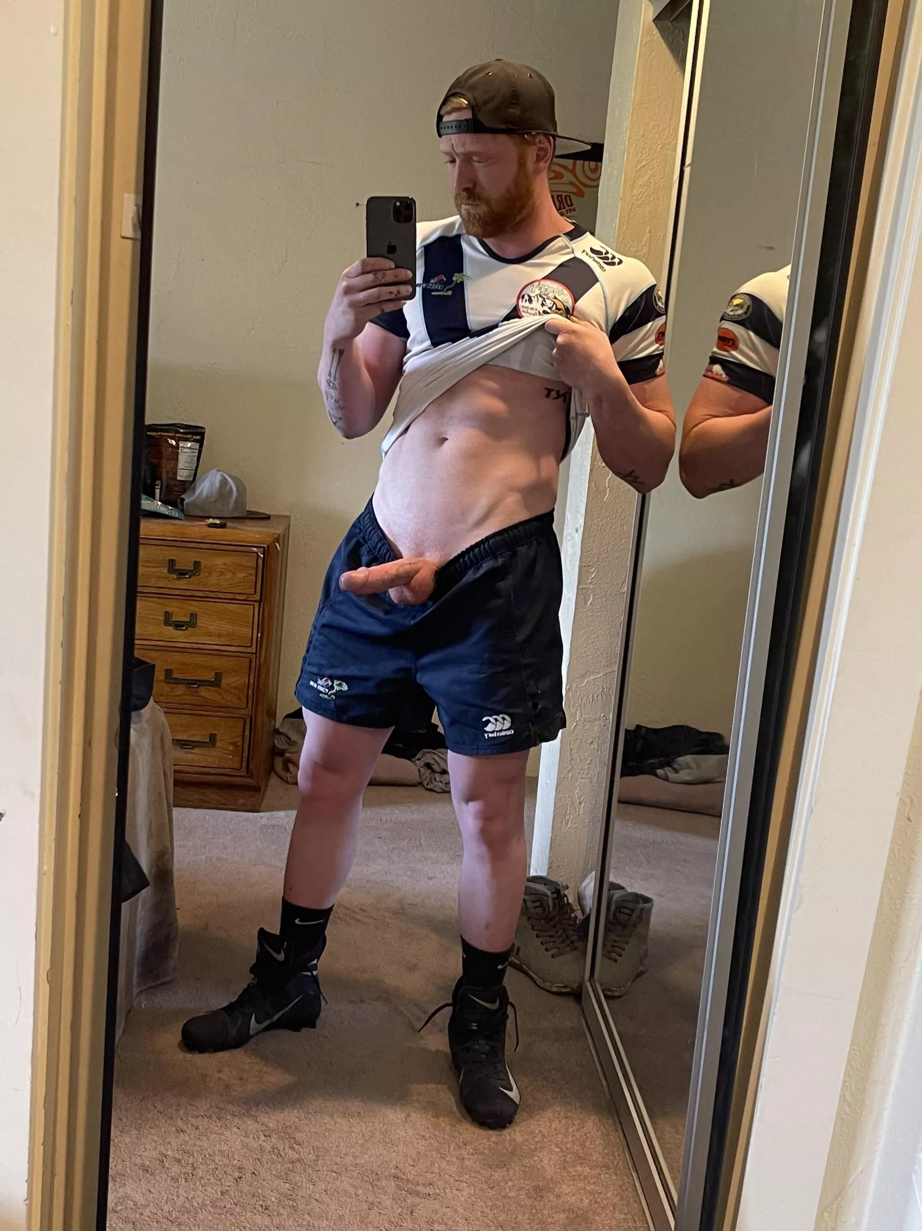 Redhead rugby boy