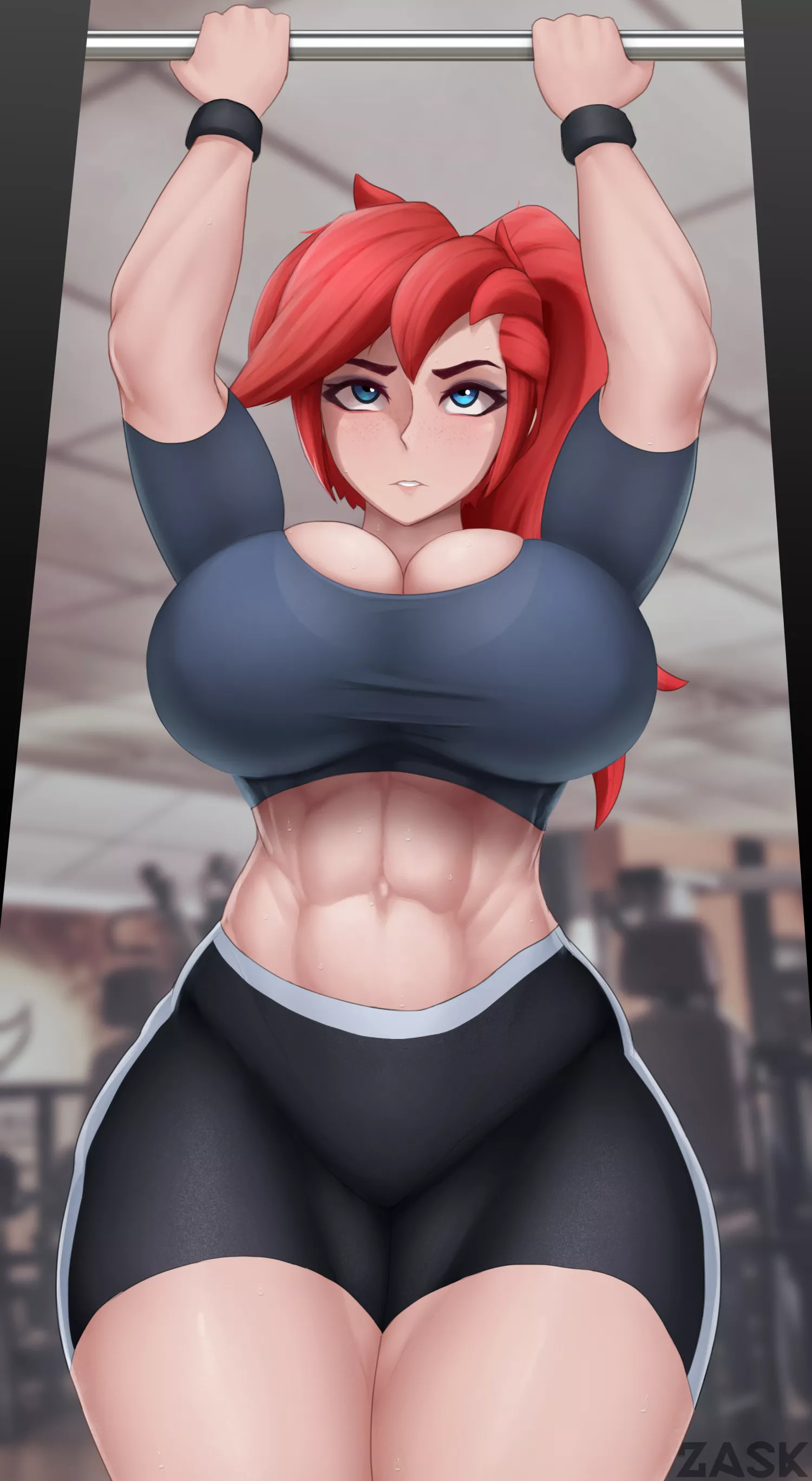 Redhead Tomboy Heavy Workout (Zask ) [Original]