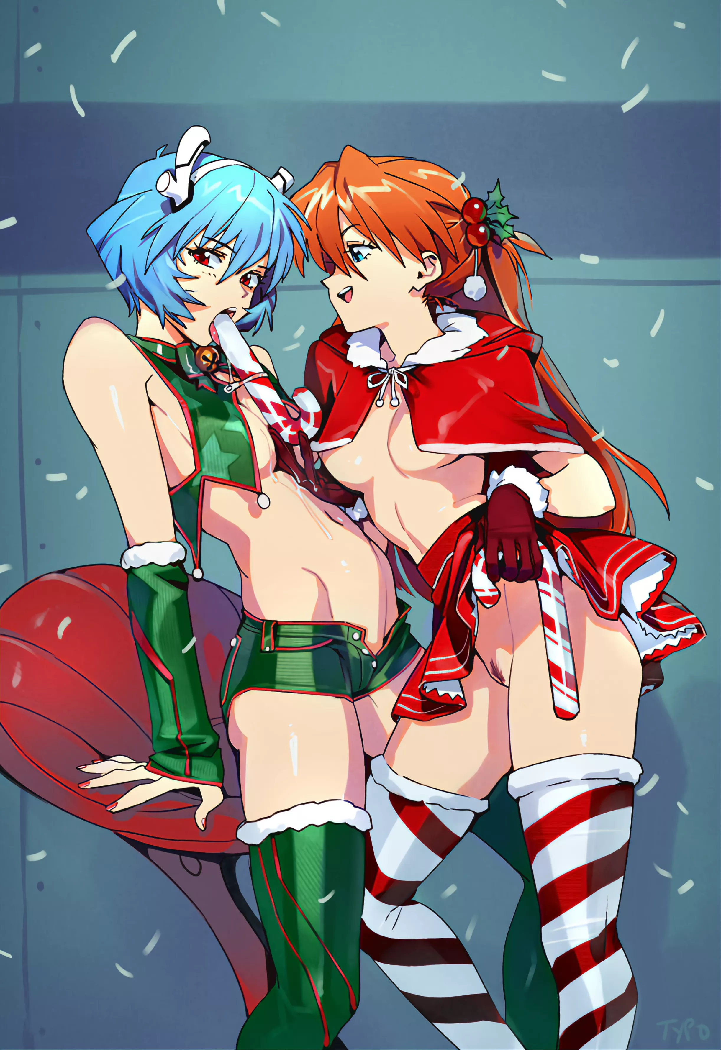 Rei & Asuka (Typo) [Neon Genesis Evangelion]