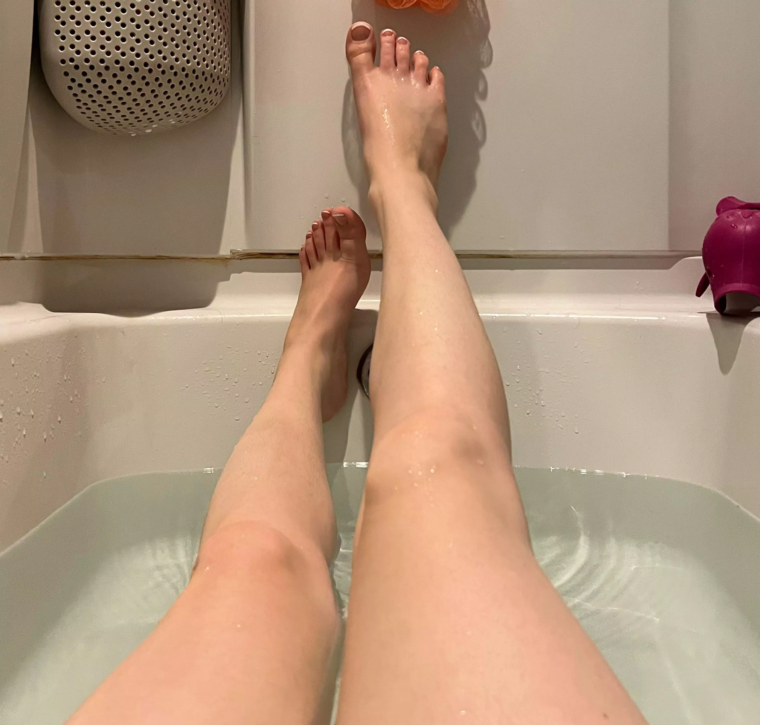 Relaxing in the tub wishing you were here too