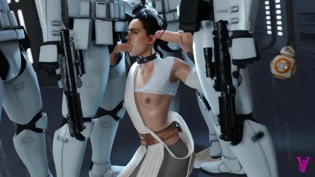 Rey stuck in a bit of a sticky situation (Unknown)