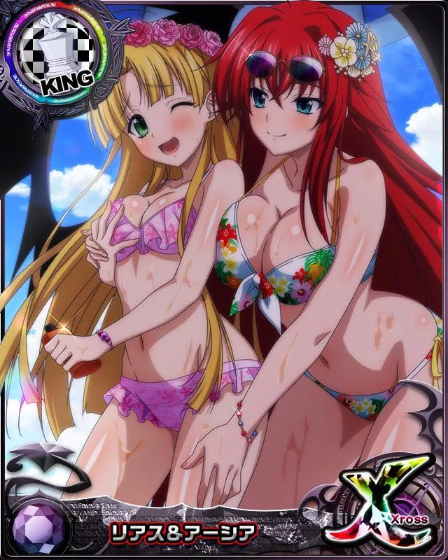 Rias being frisky with Asia [High School DxD]