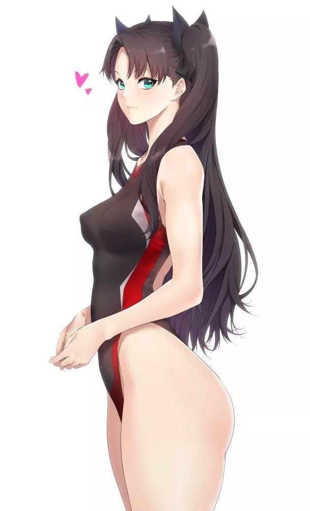 Rin in a swimsuit