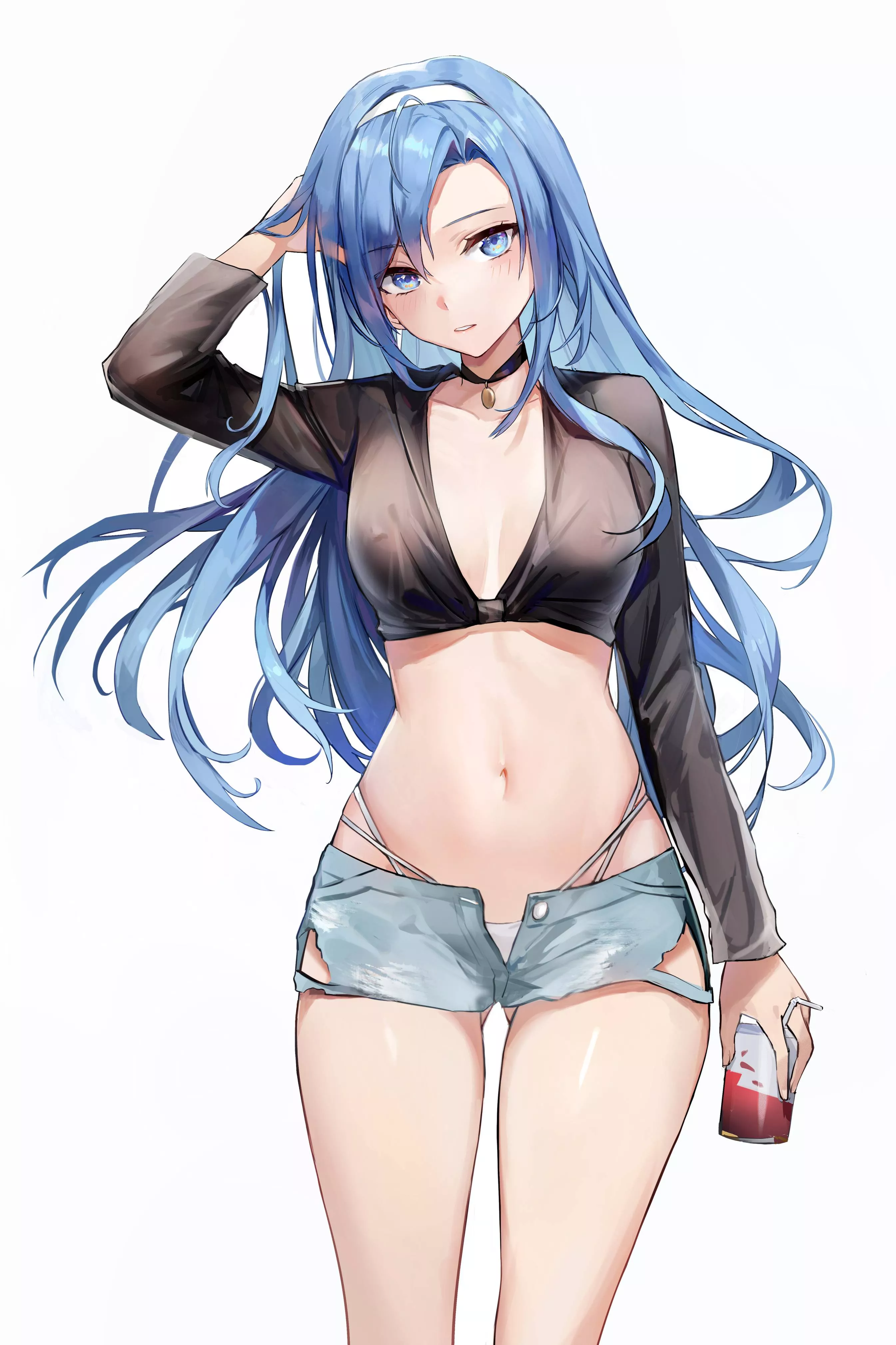 Ripped Denim Shorts [Original]