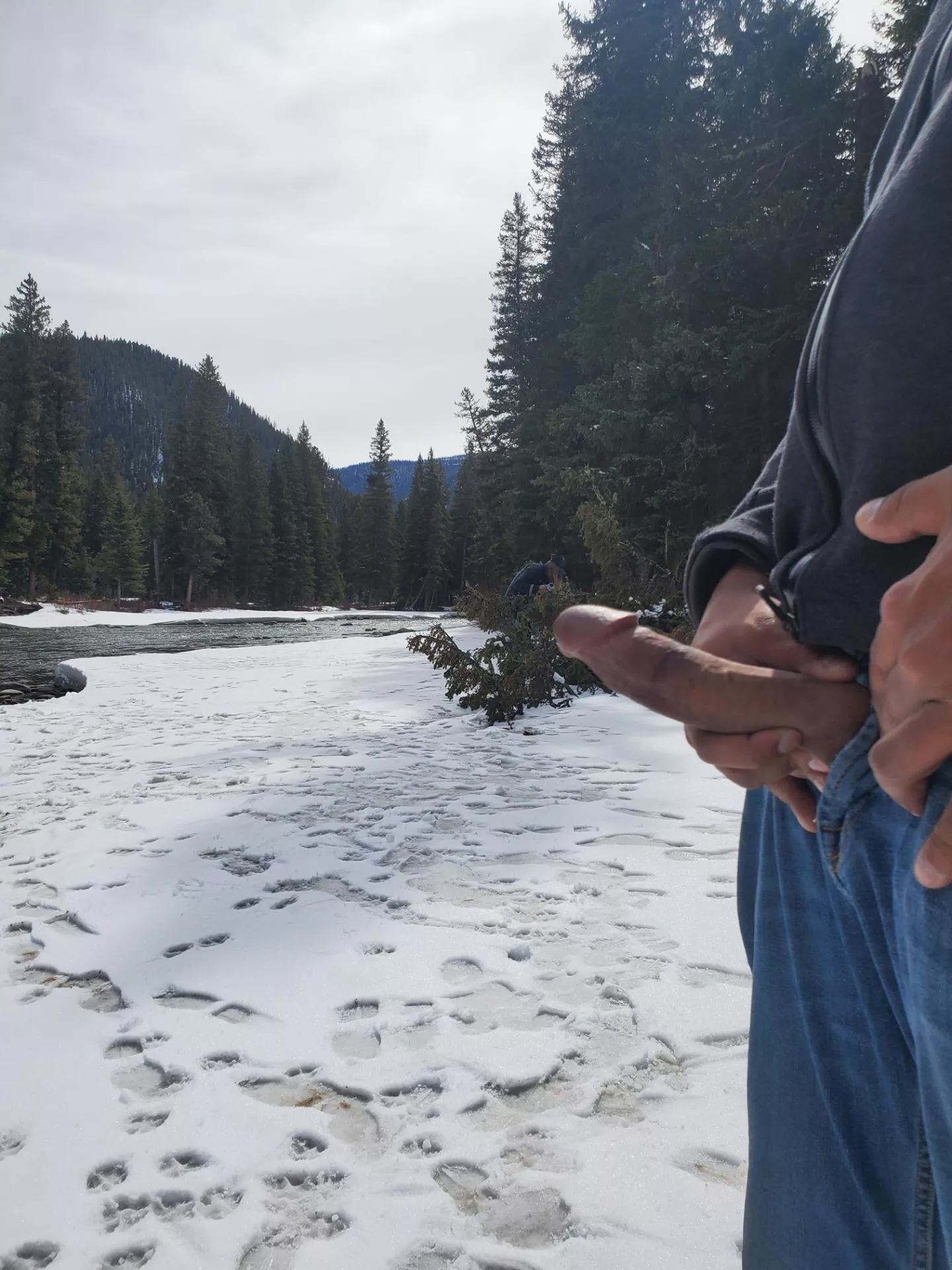 River wood while fishing