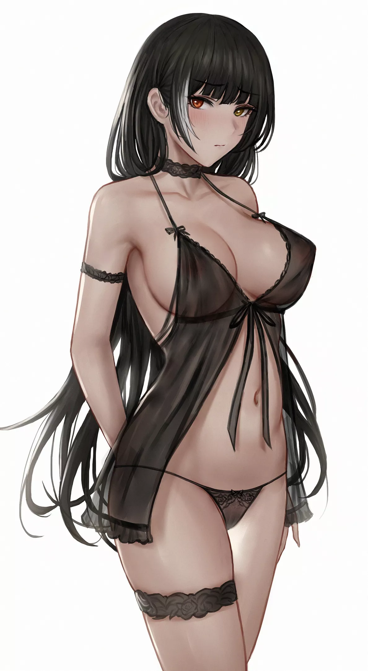 RO635 in sexy black underwear [Girls' Frontline]