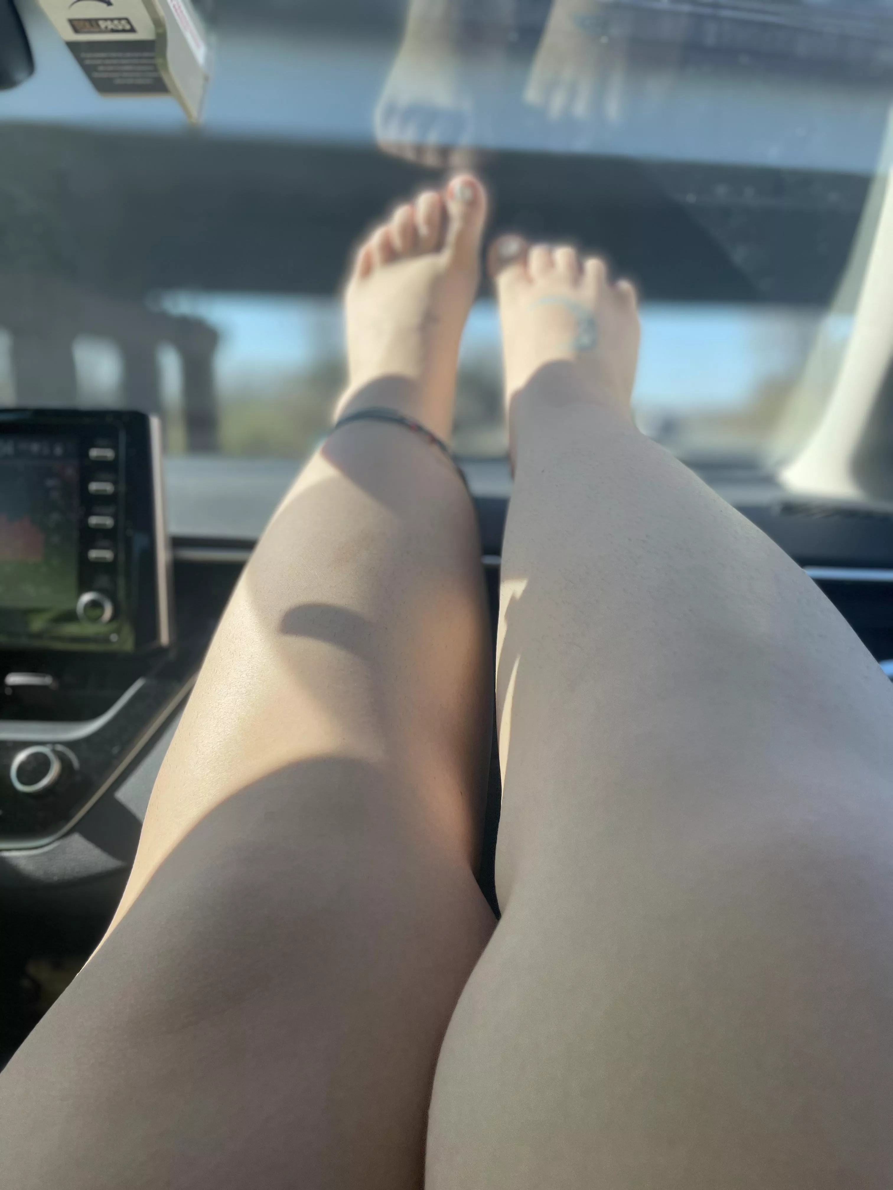 Road-trips with my feet on your dash.