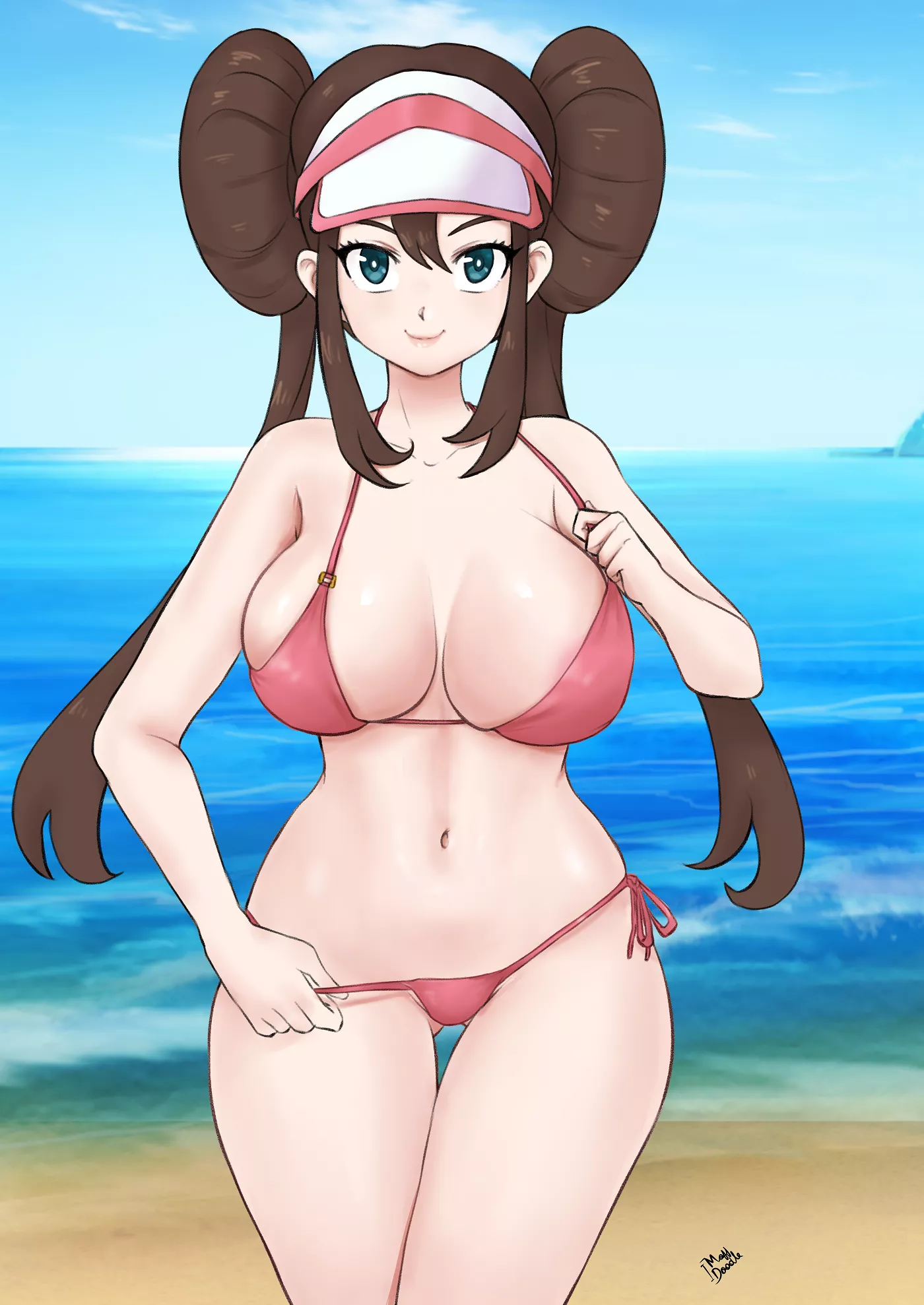 Rosa Micro Bikini Take Off Tease (Chronosth1) [Pokemon]