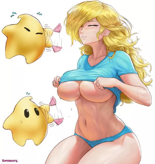 Rosalina isn’t very happy to be waking up like that. ( SuperBusty ) [ Super Mario Galaxy ]