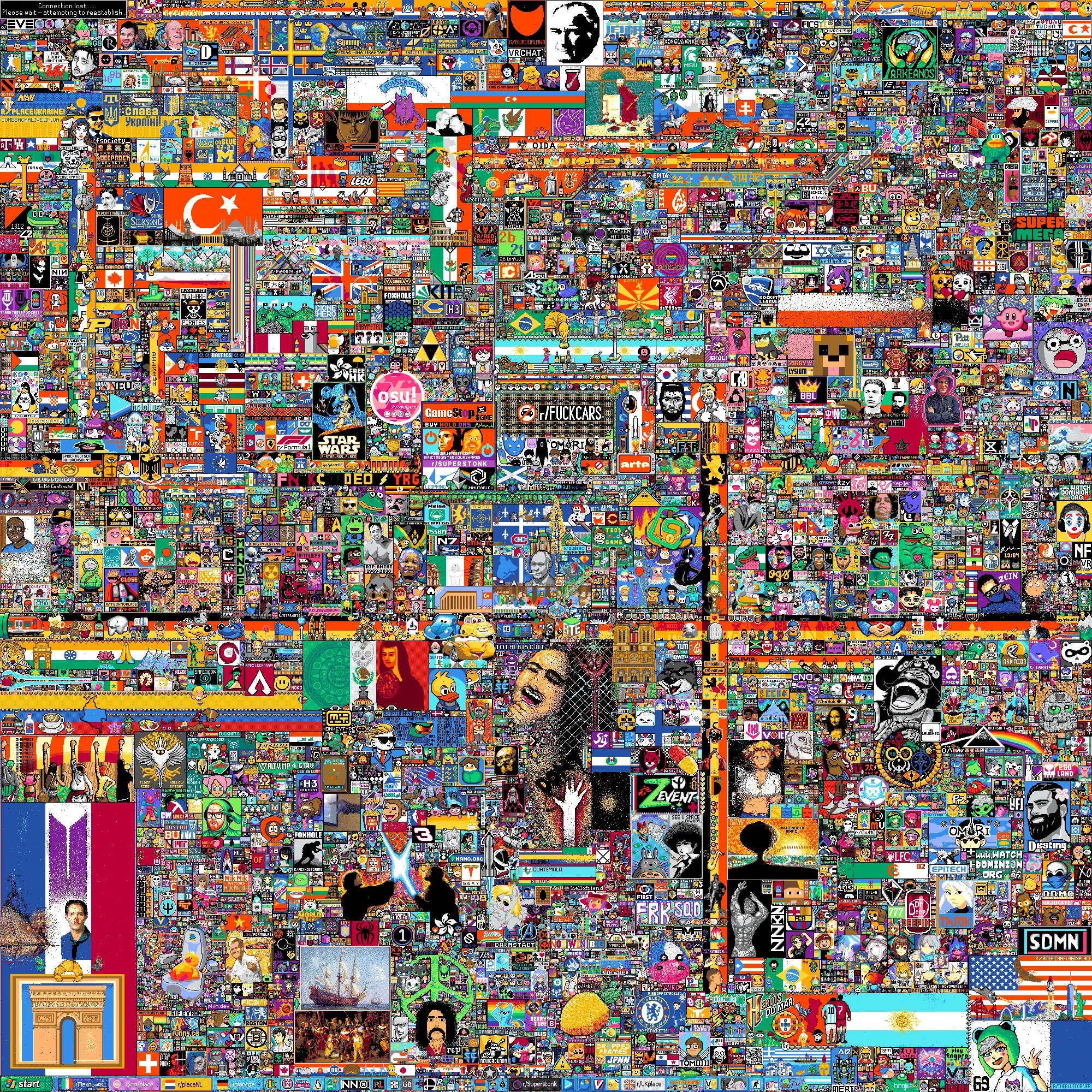 r/place - The End