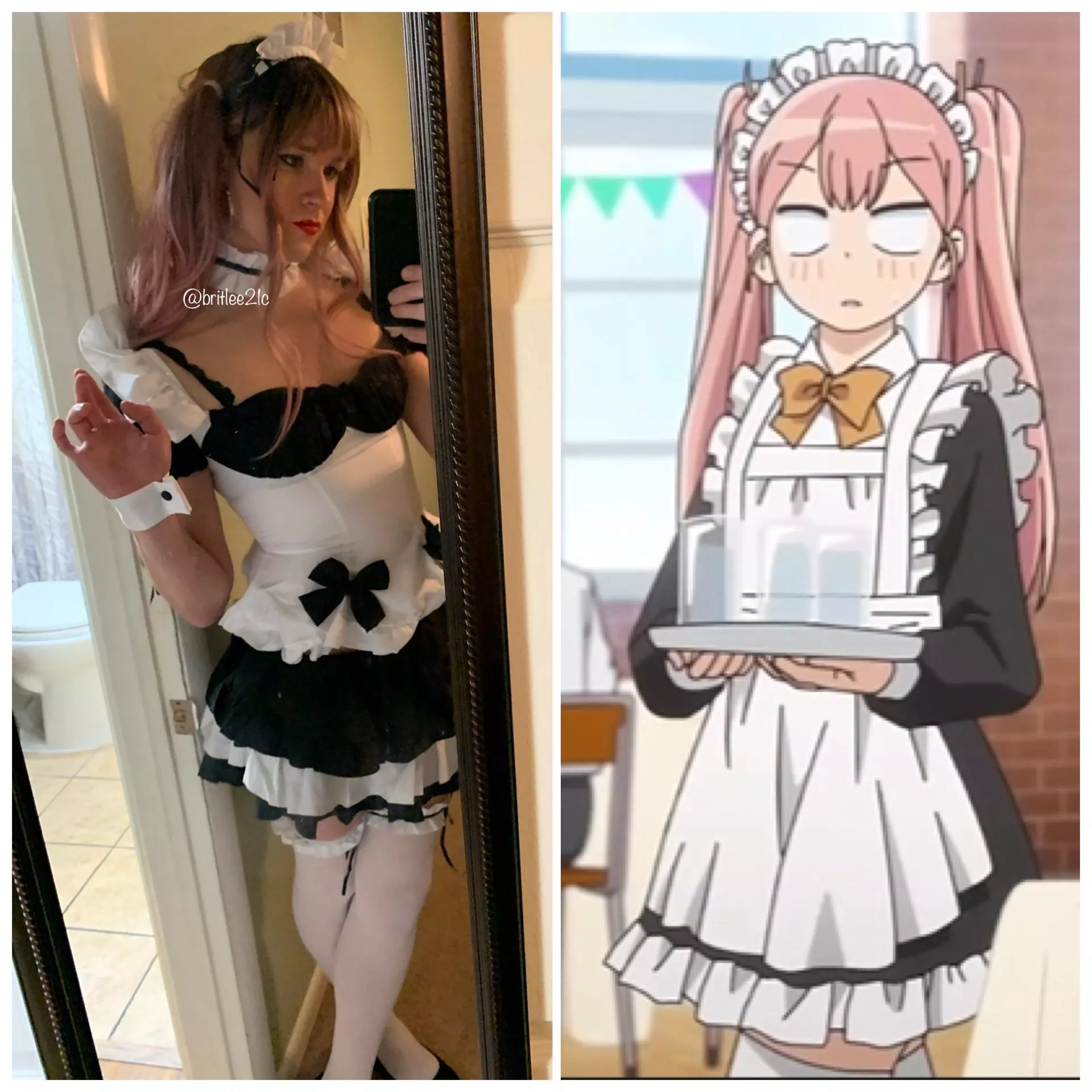 R/traps wonâ€™t let me post because I lack karma ðŸ¥² Iâ€™ll spread my Tadano Maid cosplay here then.