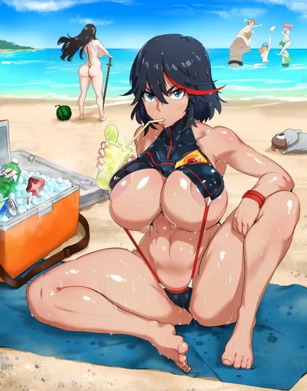 Ryuko at the Beah