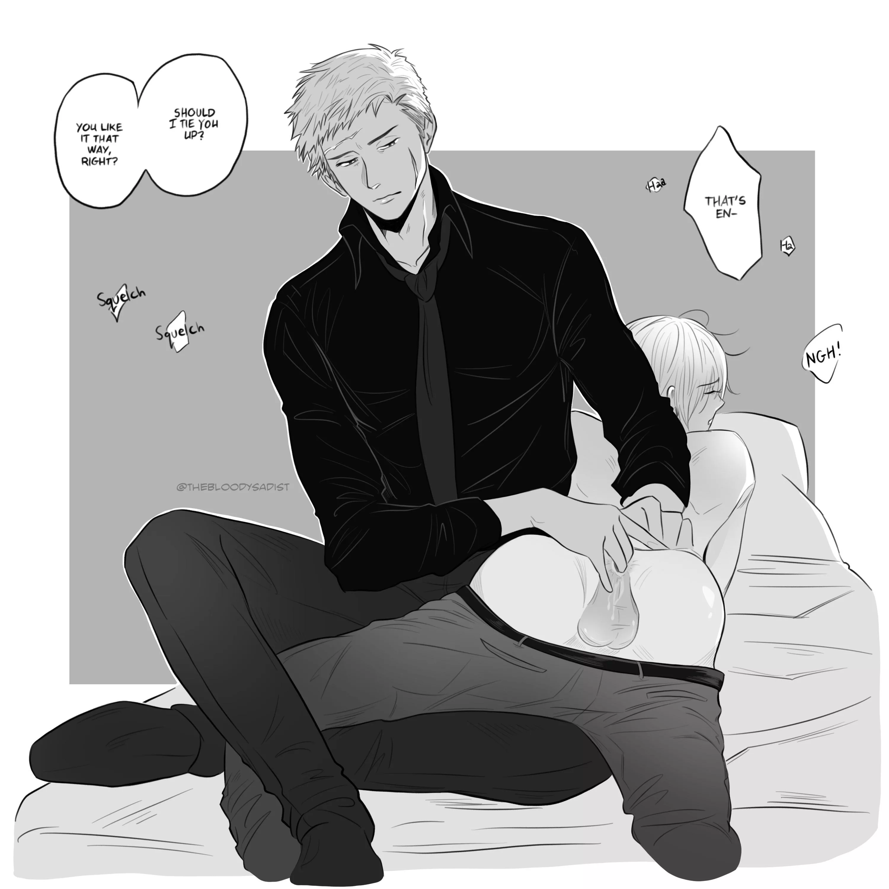 [Saezuru Tori wa Habatakanai] Yashiro and Doumeki sketchi I did based on the new chapters (spoilering just in case!)