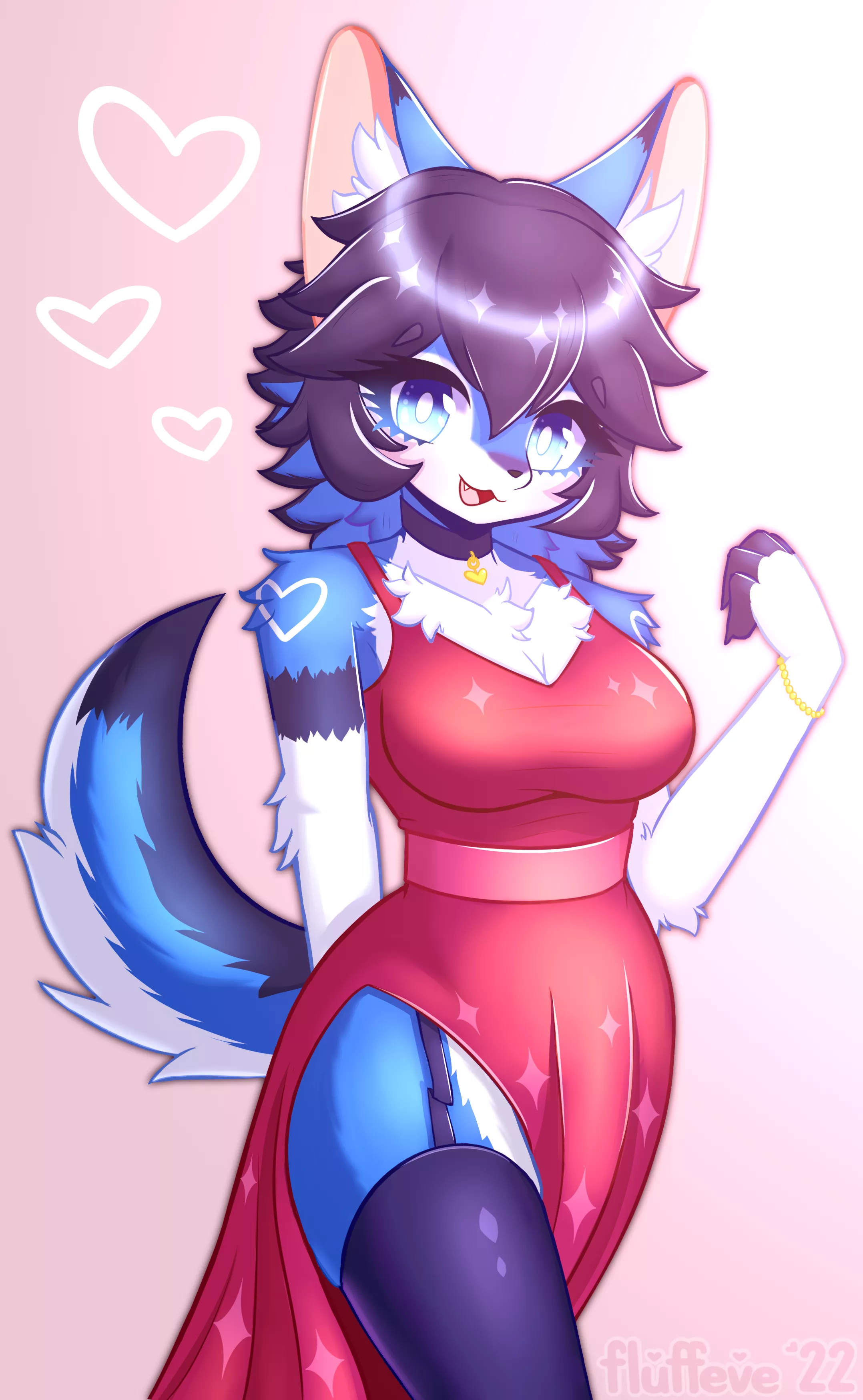 Saki ðŸ’™ (Art by me: @fluffeve on Twitter)