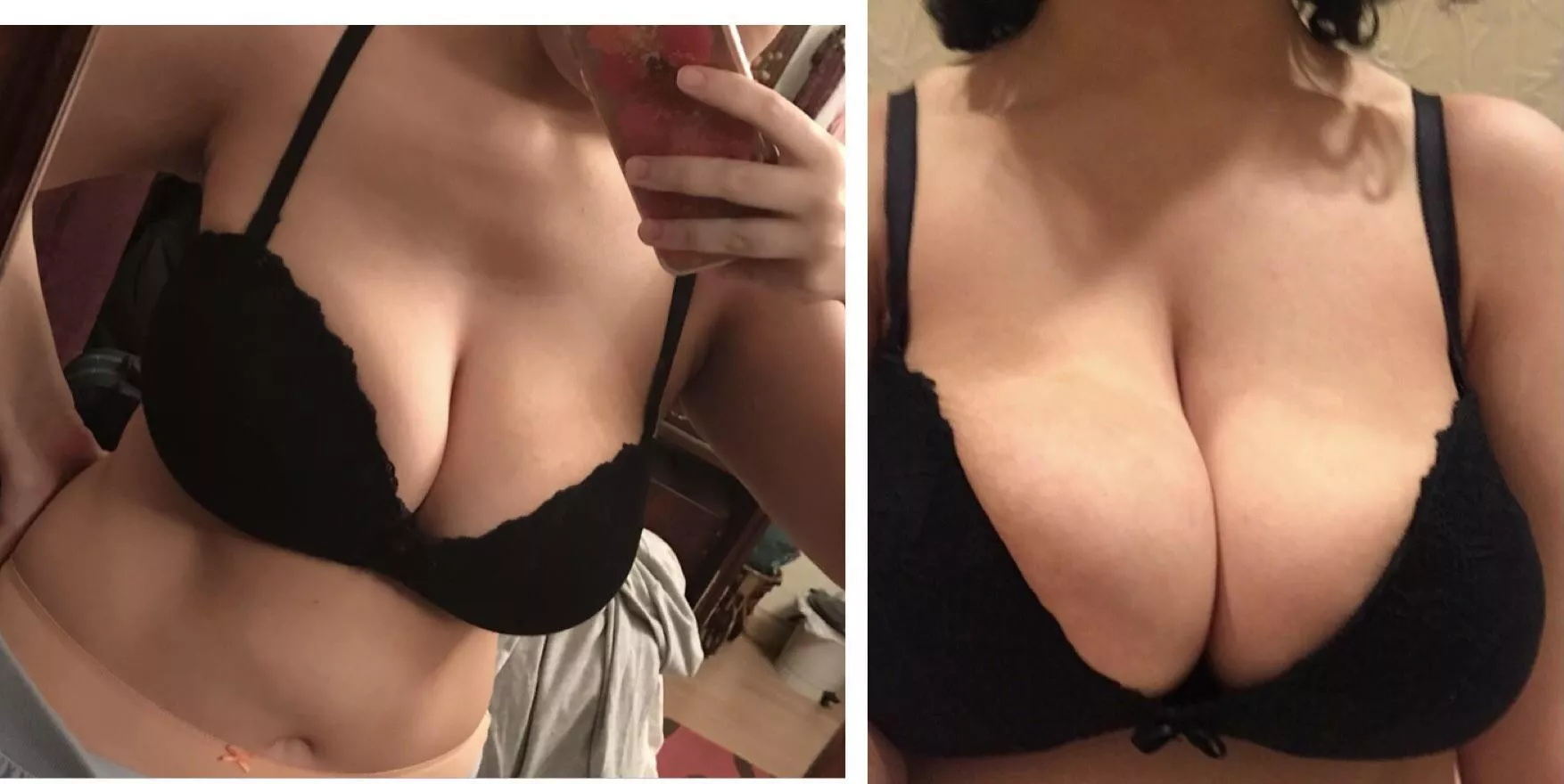 same bra, a few months apart