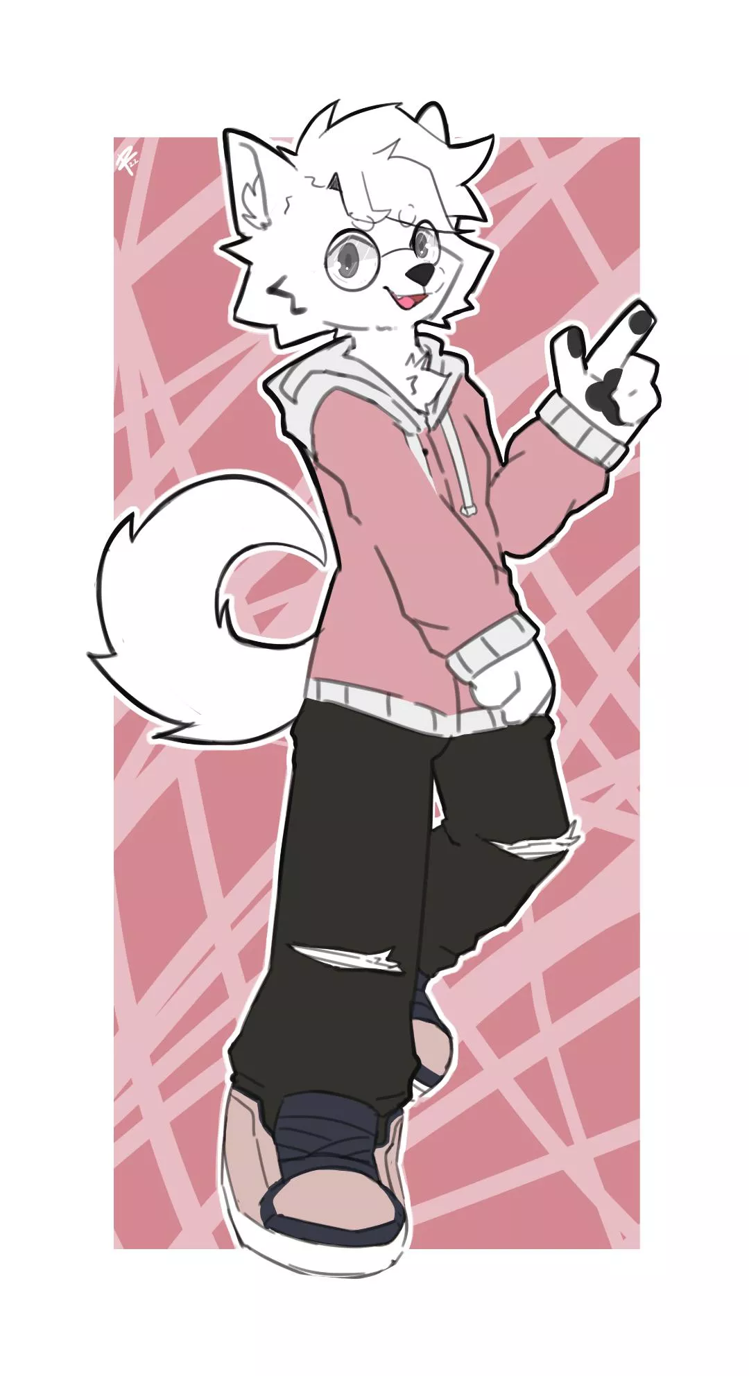 Samoyed Commission (Art by Me @Jax_Collie)