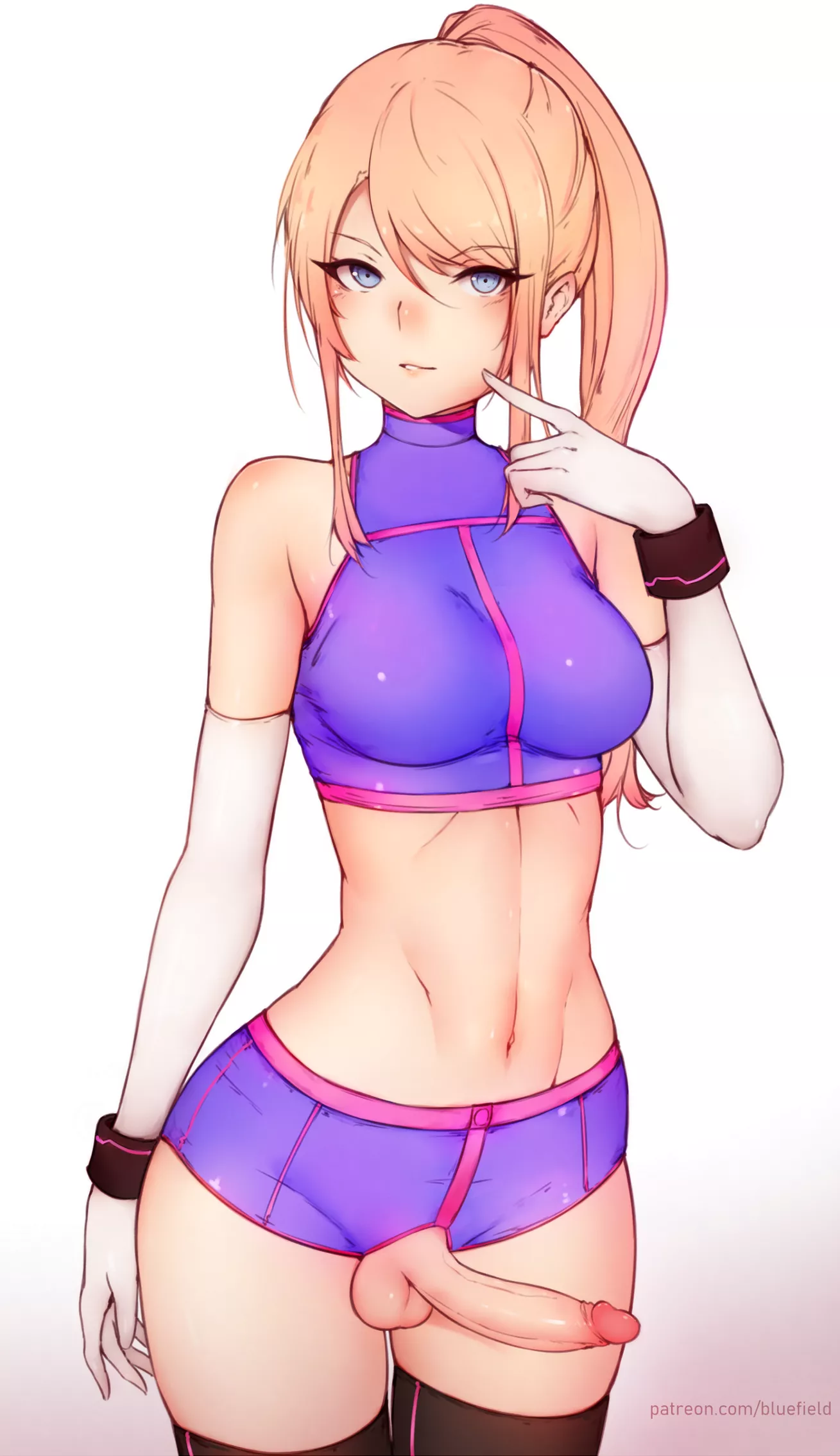 Samus Aran Cute Workout (Bluefield ) [Metroid]