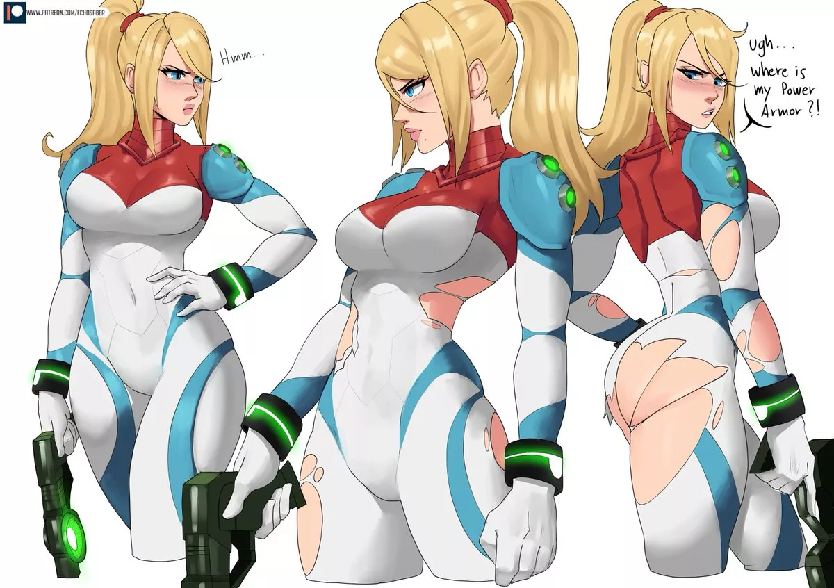 Samus can't find her armor (Echo Saber) [Metroid]