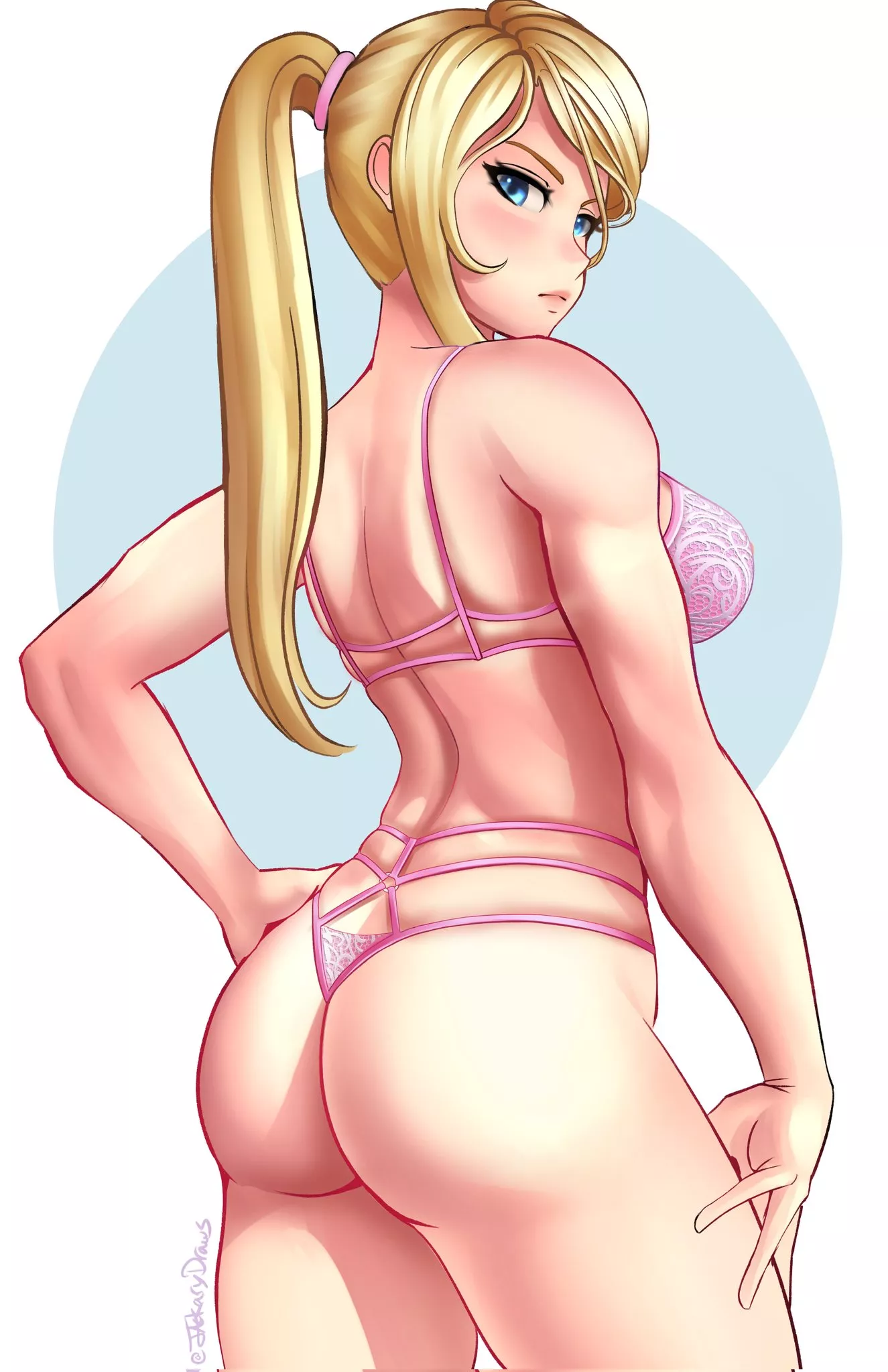 Samus in her underwear (Jackary) [Metroid]