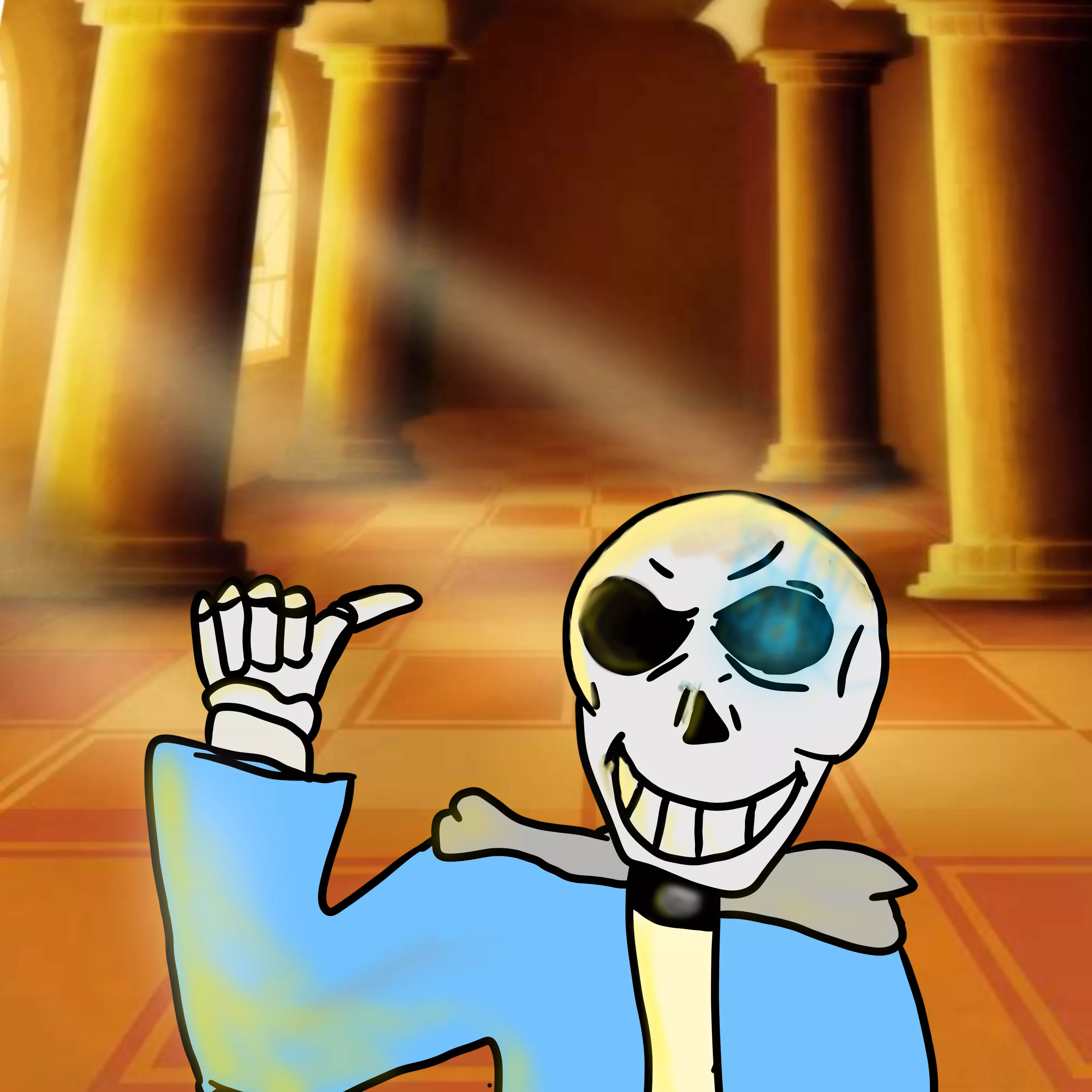 [Sans] You toughy this would be porn, but it is I, Sans!