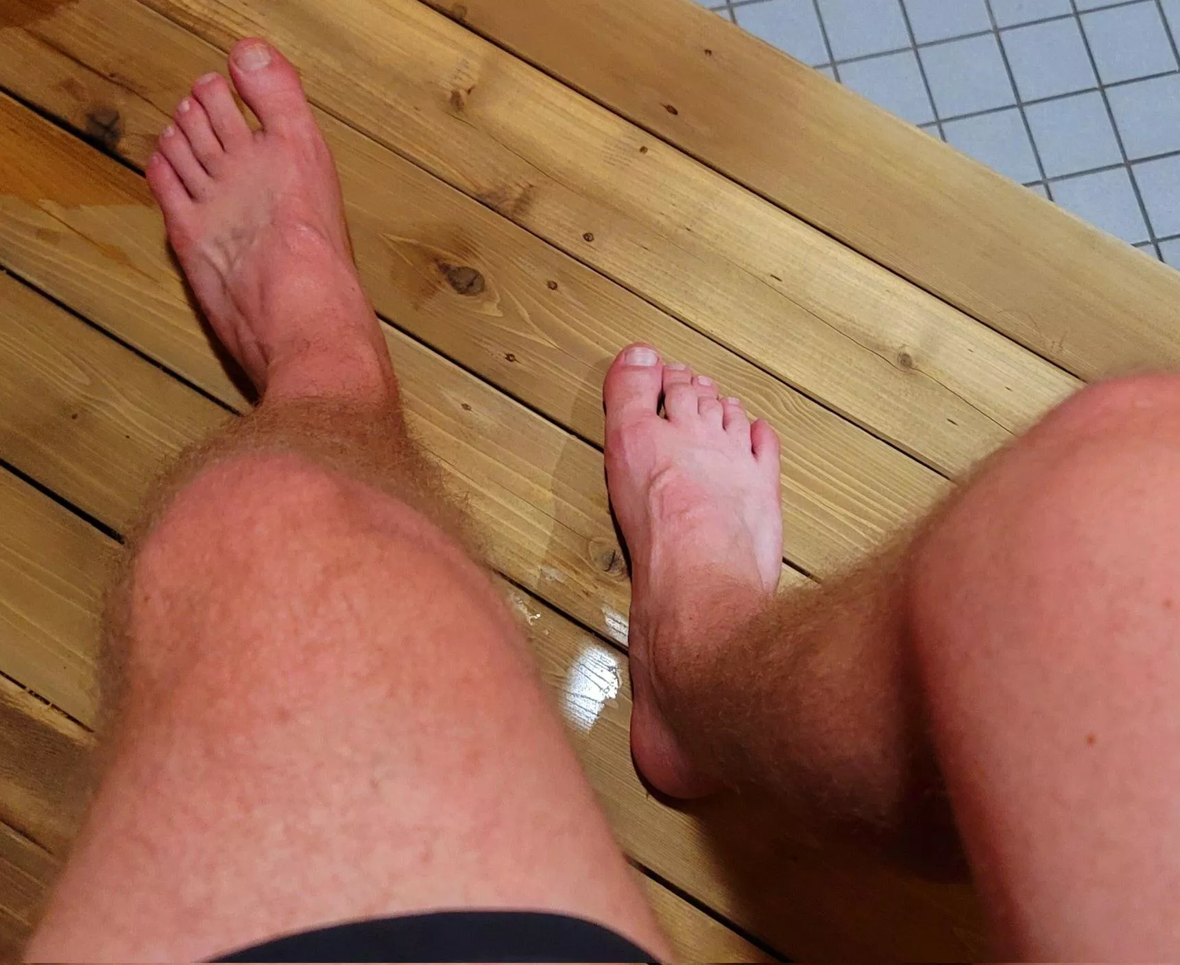 Sauna has my feet so sweaty