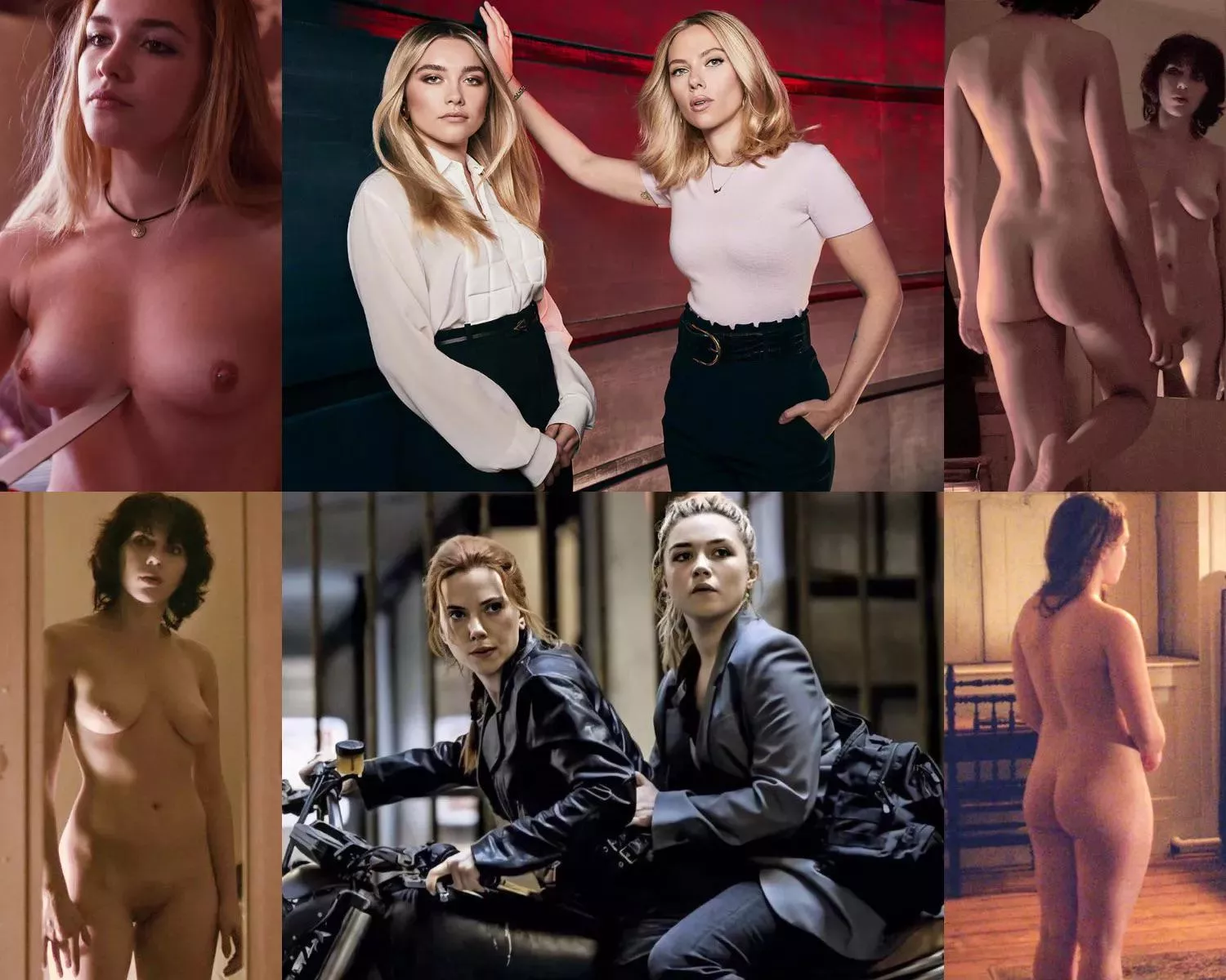 Scarlett Johansson and Florence Pugh