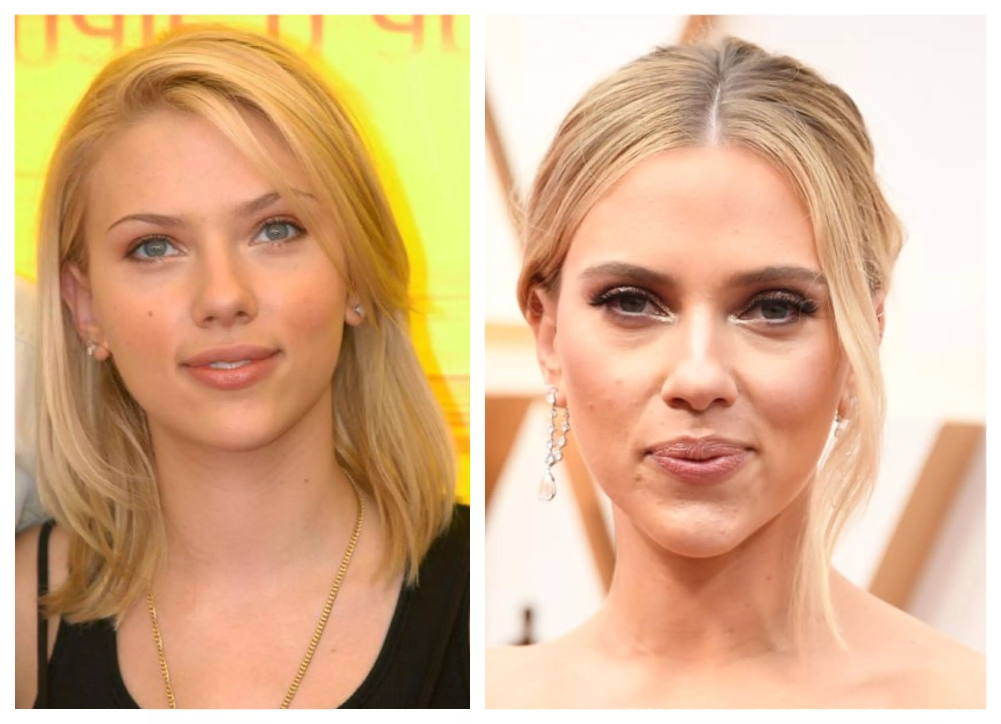 Scarlett Johansson at 19 and 35