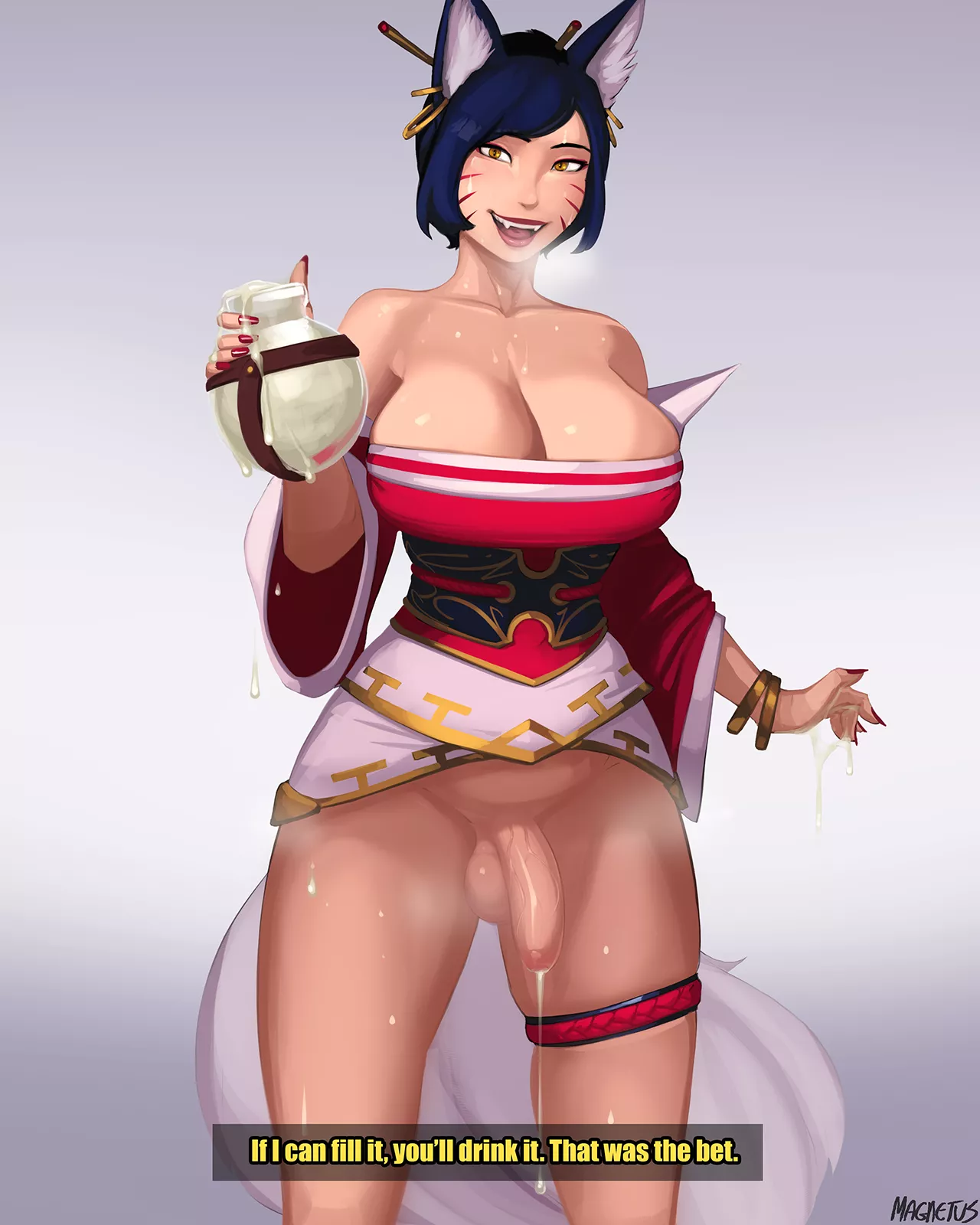 Seems like you won Ahri's bet