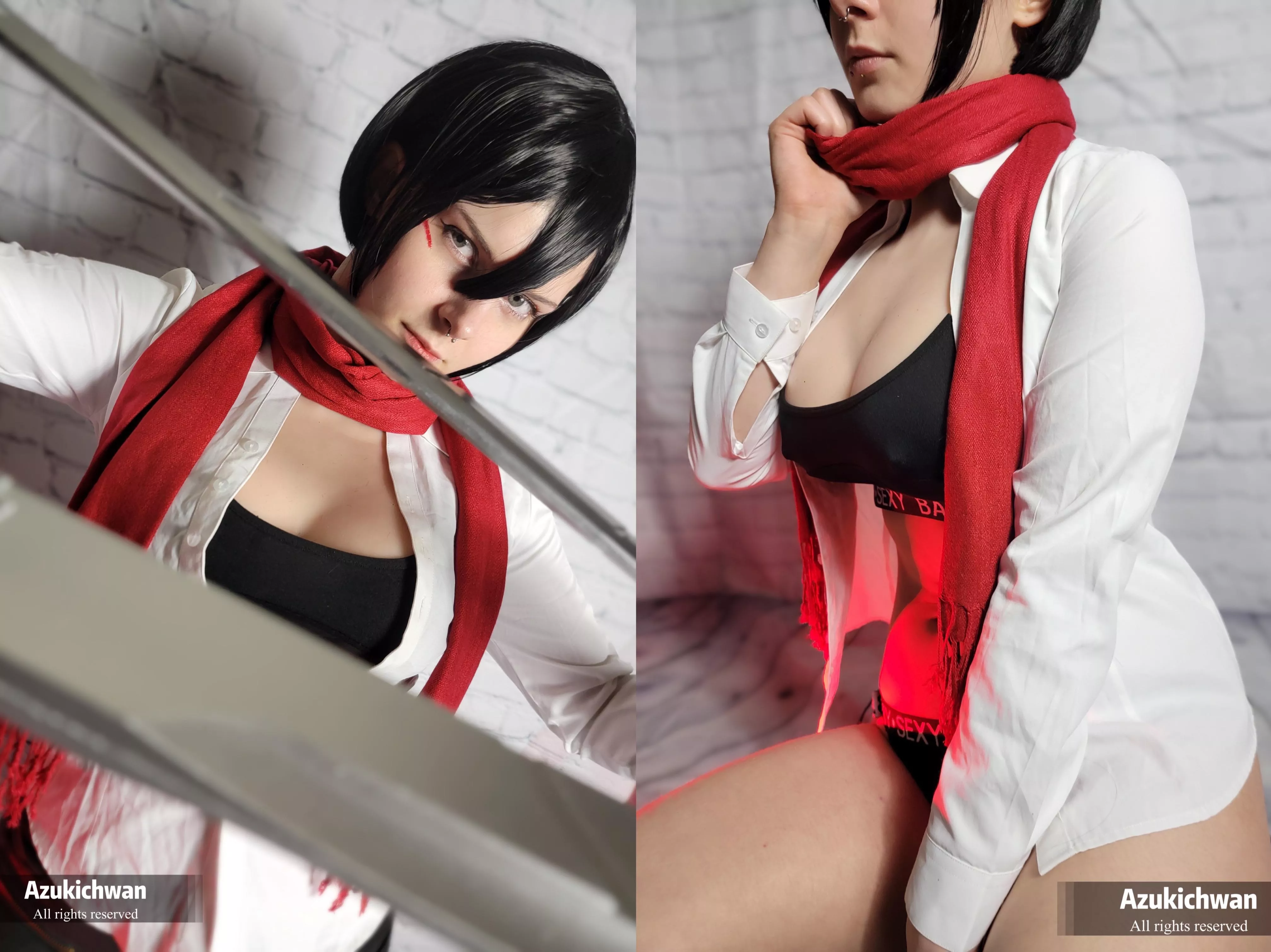 [self] Mikasa Ackerman By Azukichwan