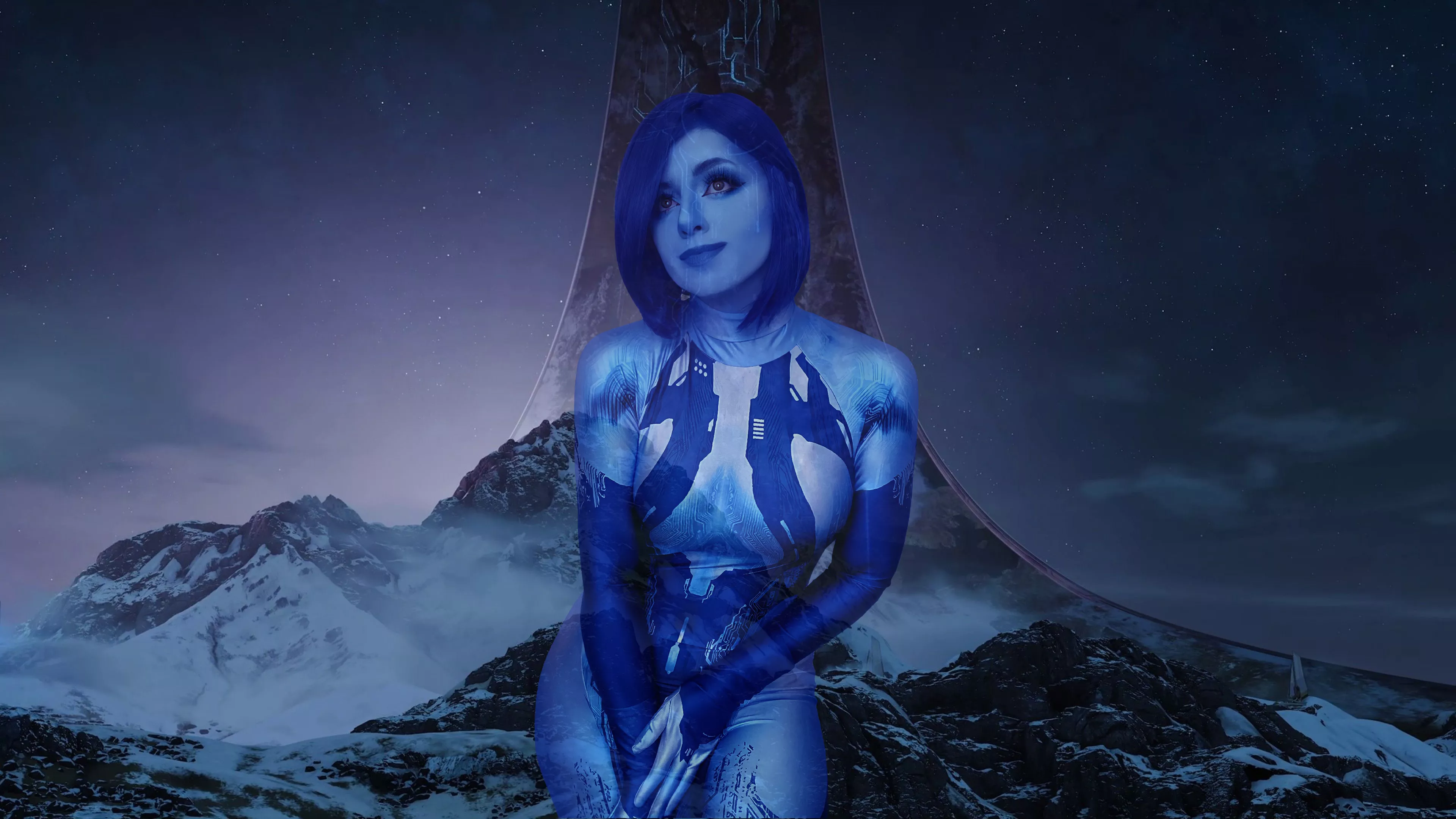 [Self] PrimroseFawn as Cortana from Halo Infinite