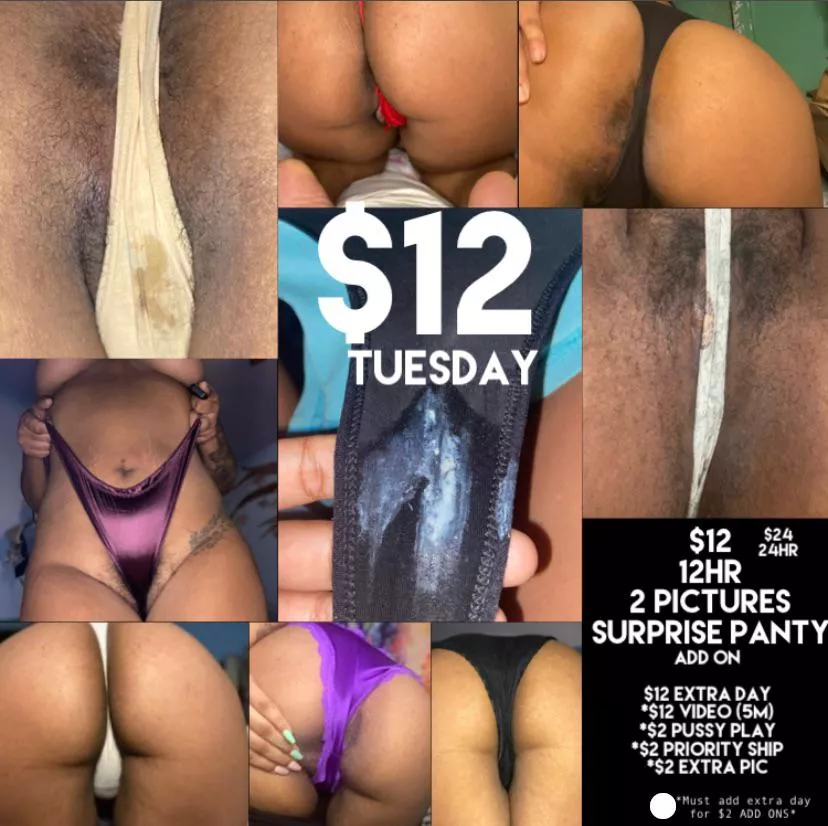 [selling] $12 panties TUESDAY *exclusions apply* pm any questions about this deal!