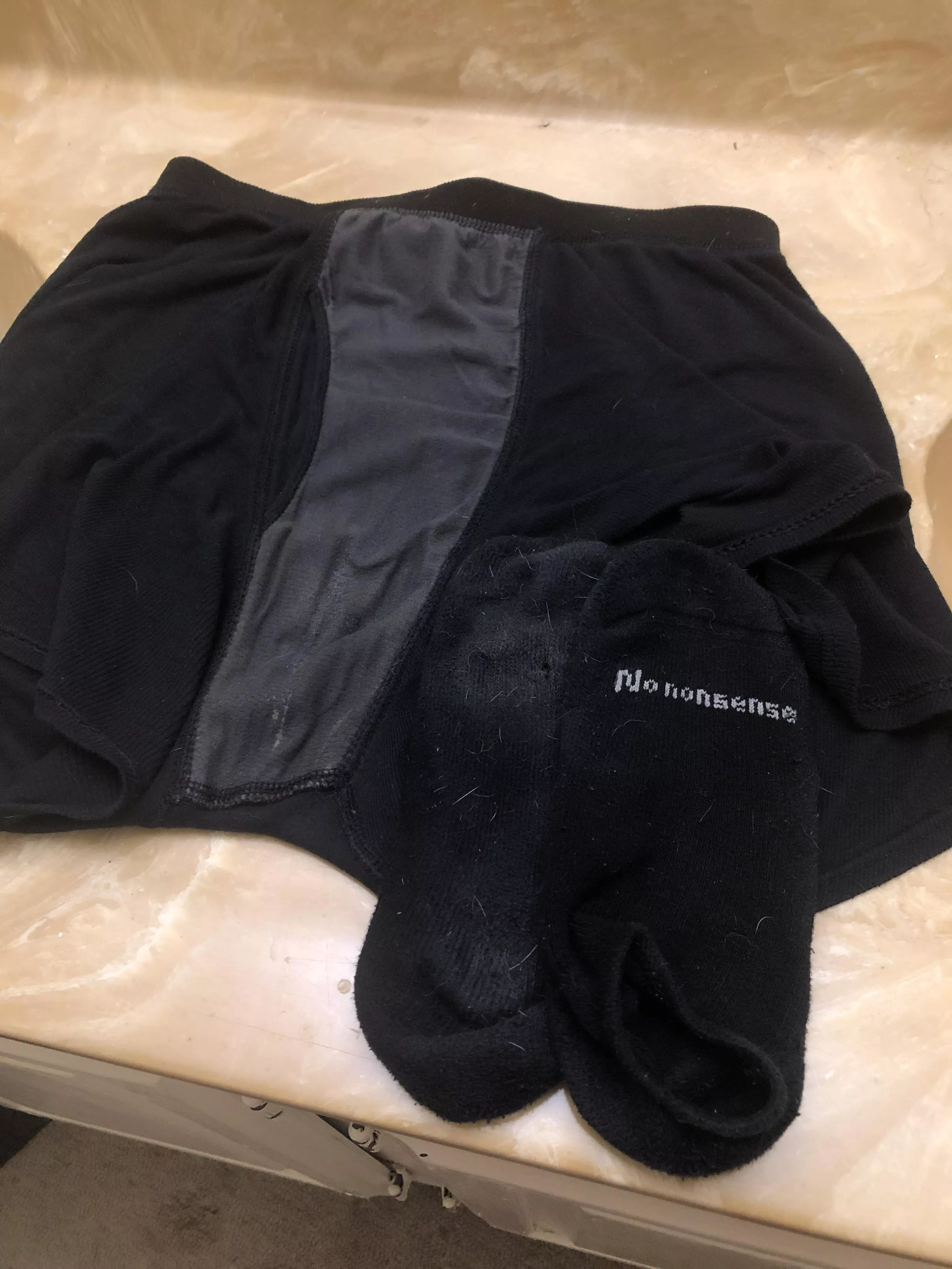 [Selling] [24 y/o NB] Today’s offering is boxers covered in grool and a pair of smelly socks. $30 each or $50 for the pair 🖤