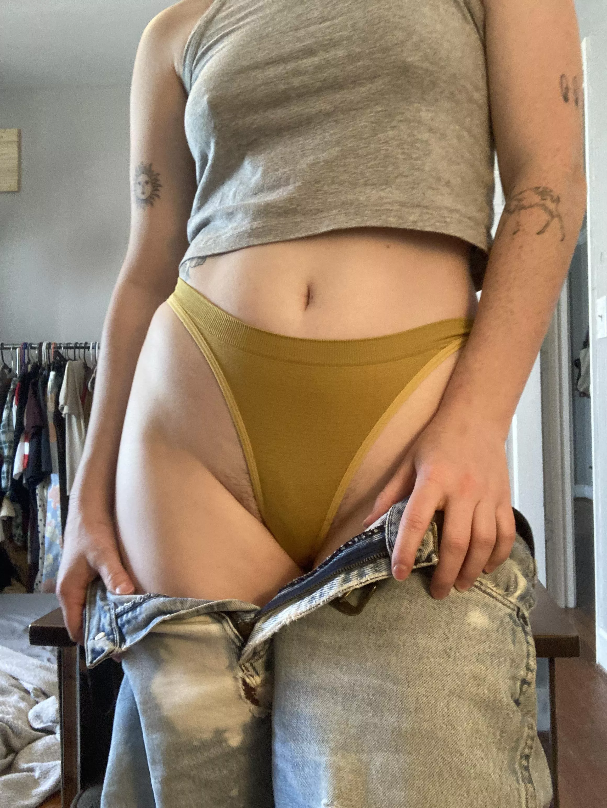 [selling] who loves a peekaboo pube moment?