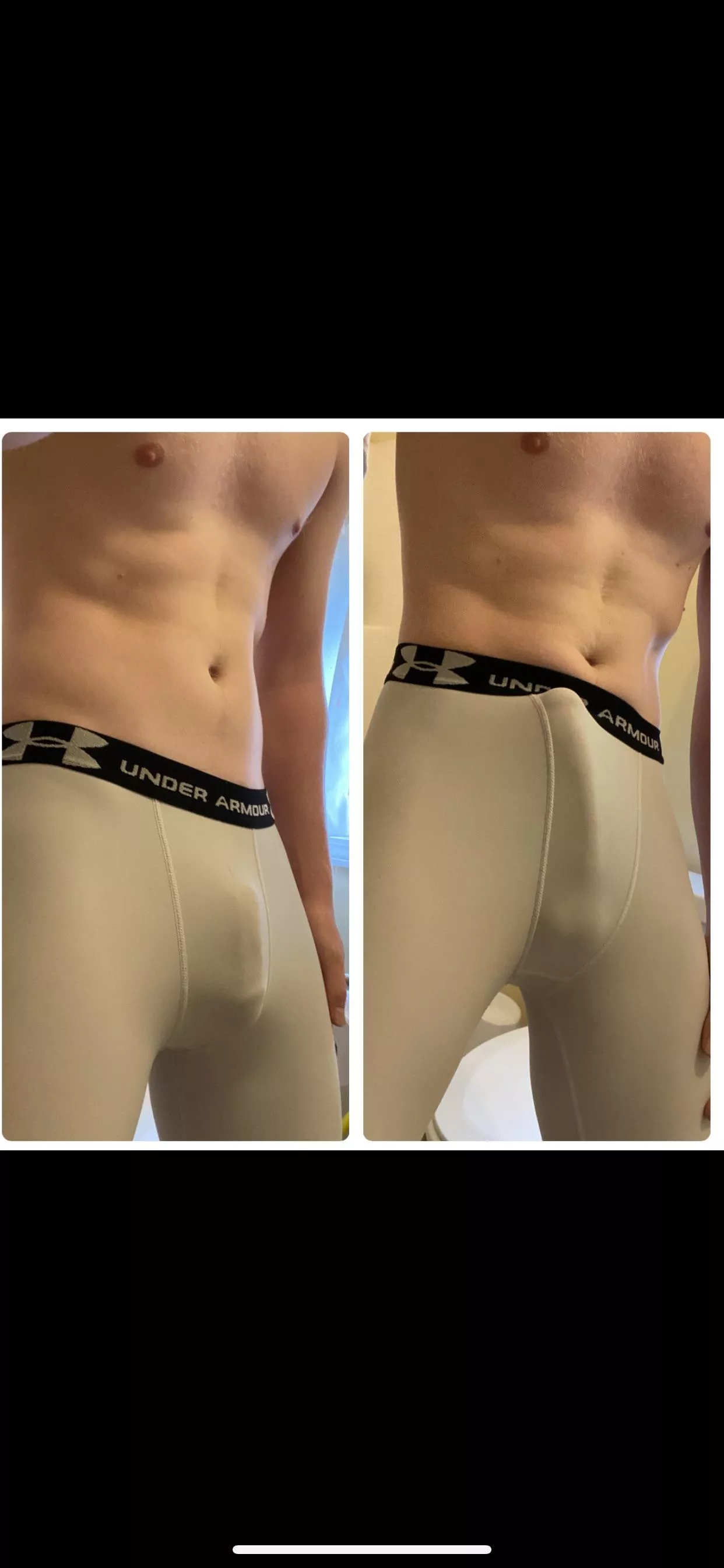 Semi to hard. When does a bulge become a dick print?