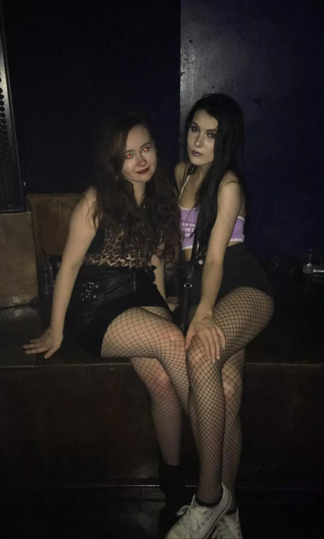 Sexy 18yo fishnet girls