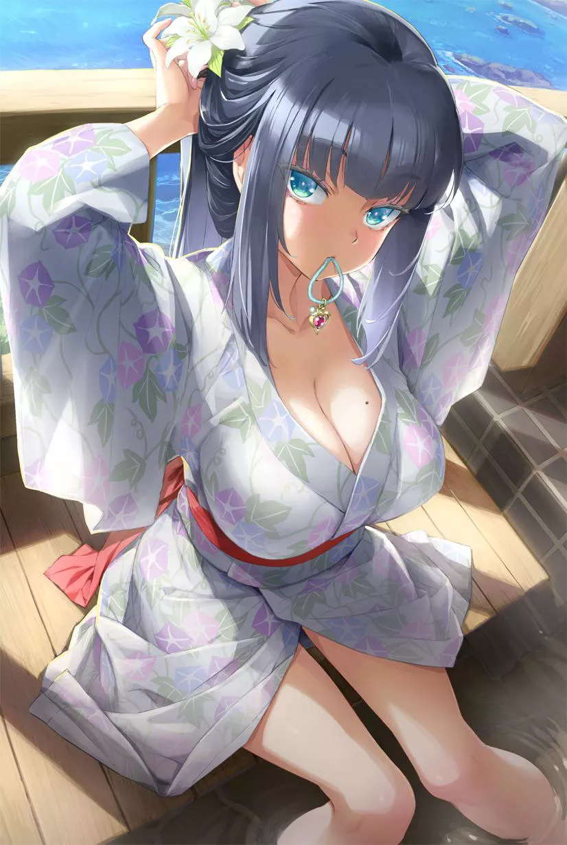 Sexy in her kimono