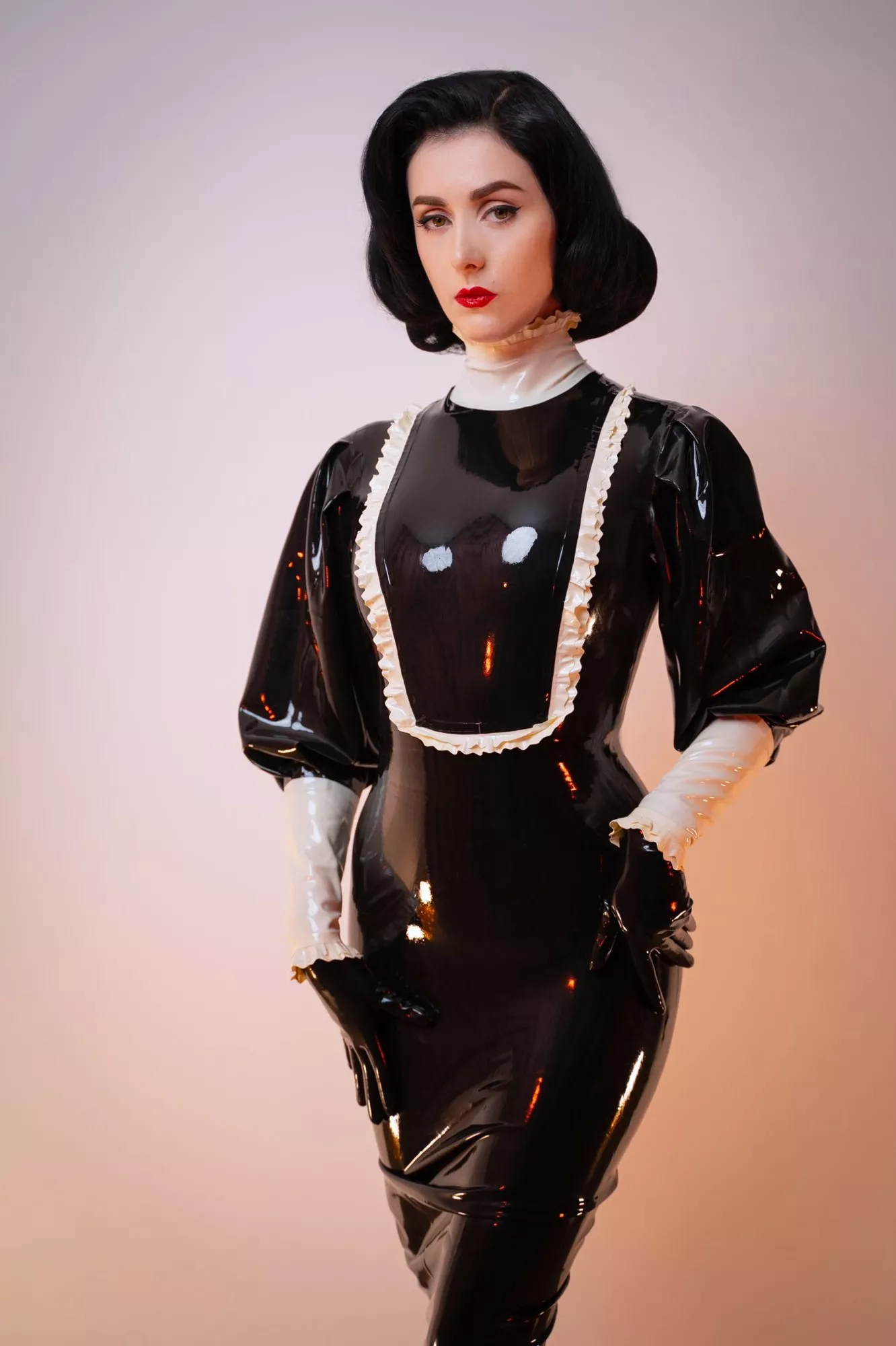 Sexy latex nun