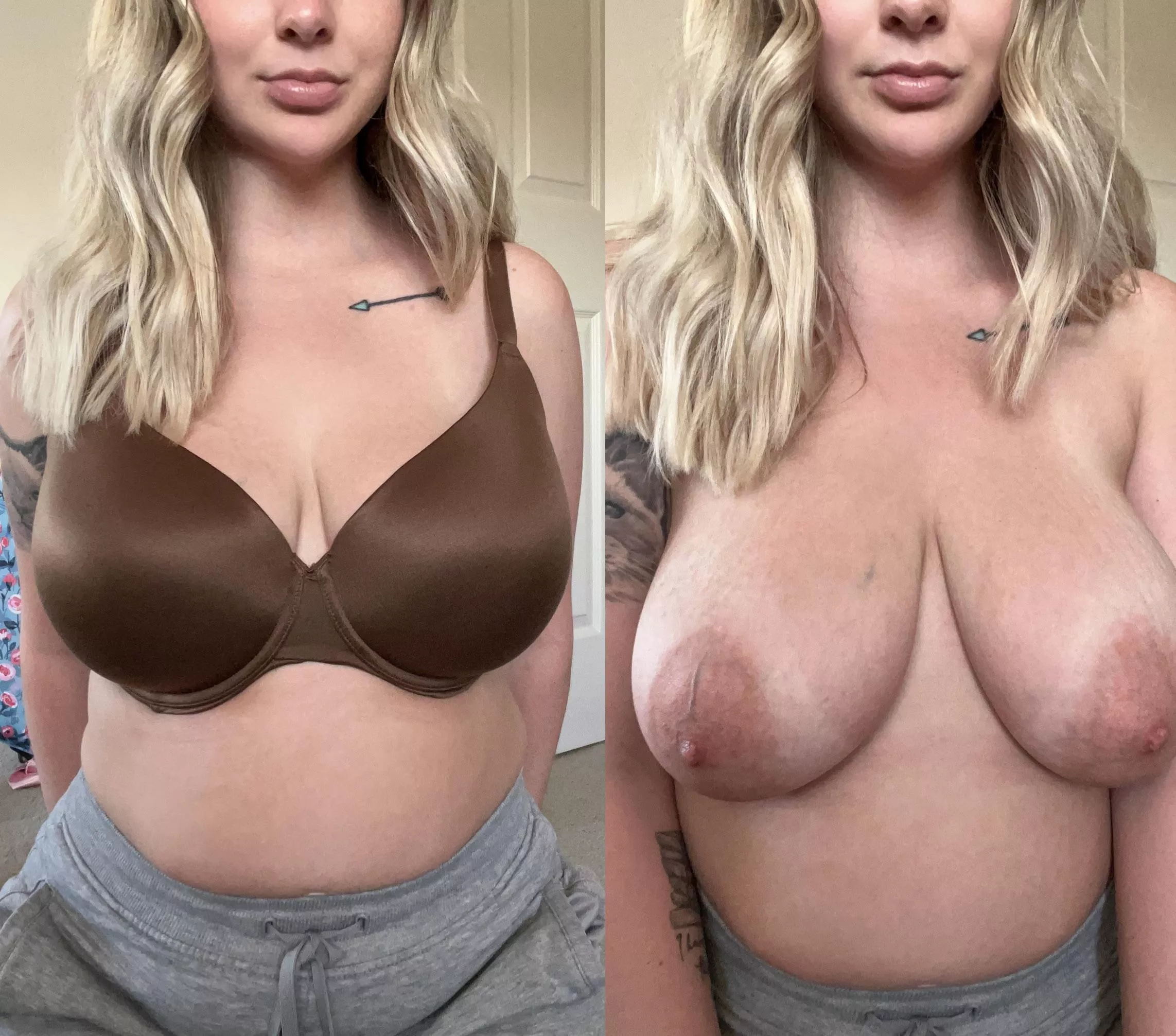 Sexy with a bra or without 😜