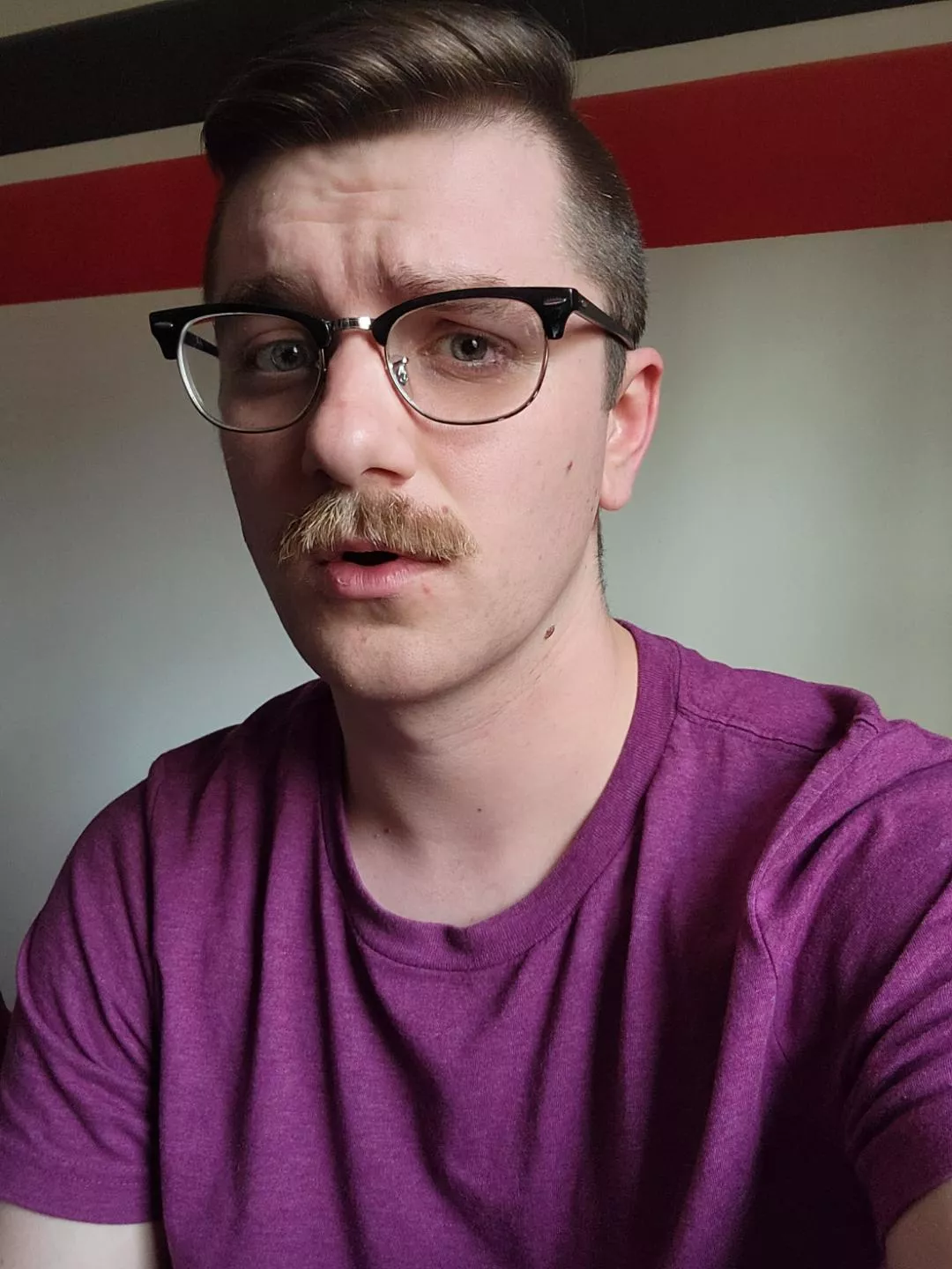 Shaved my beard, rocking the dad-stache now